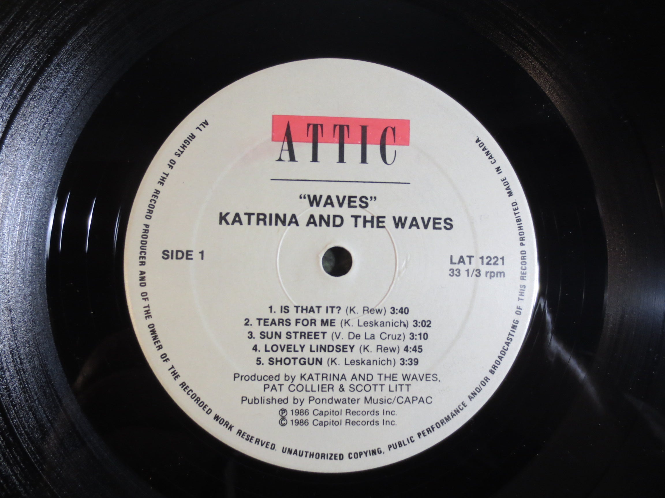 Katrina and the Waves – Waves (1986) Vinyl LP