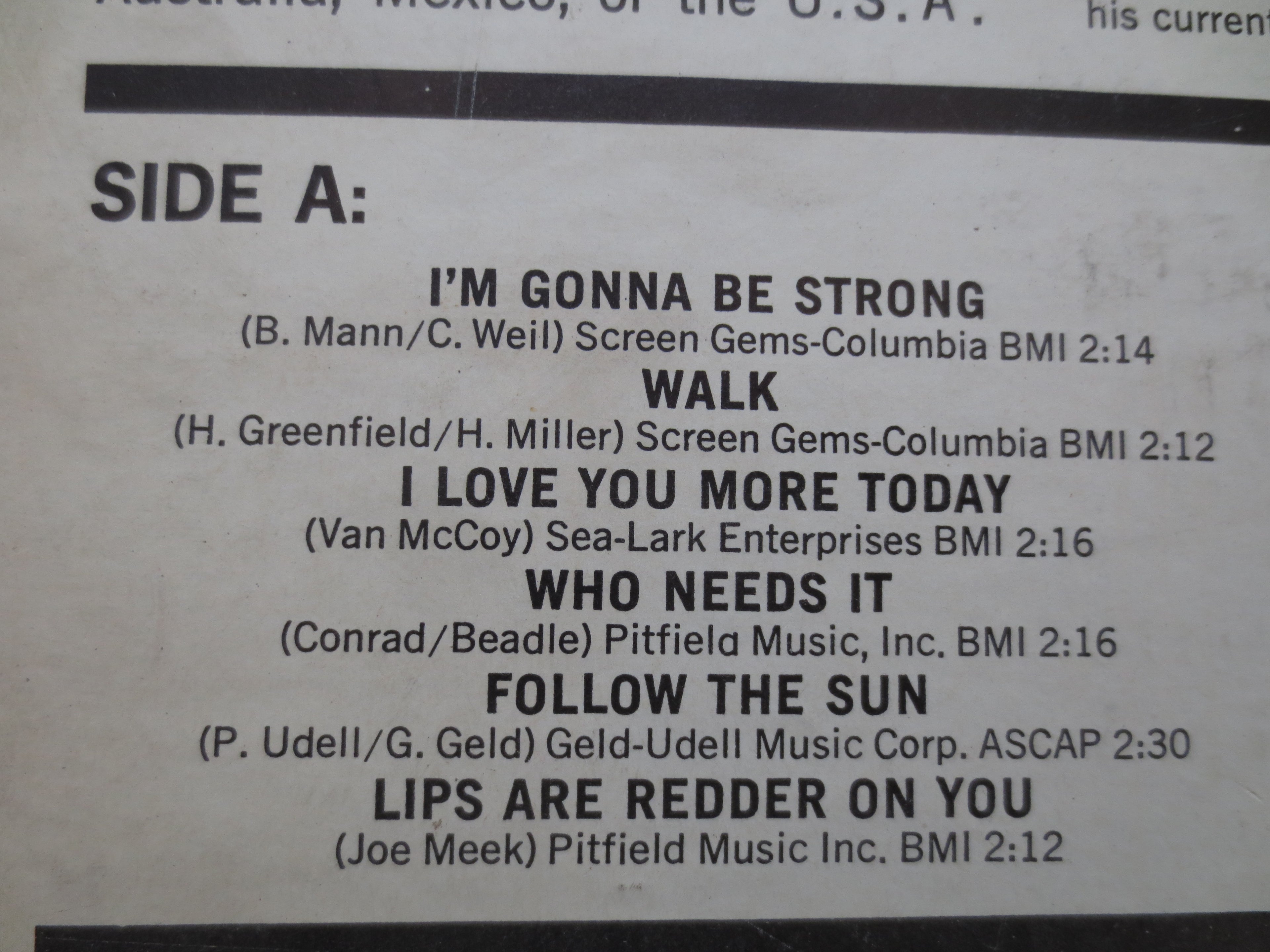 Gene Pitney – It Hurts to Be in Love (1964) Vinyl LP