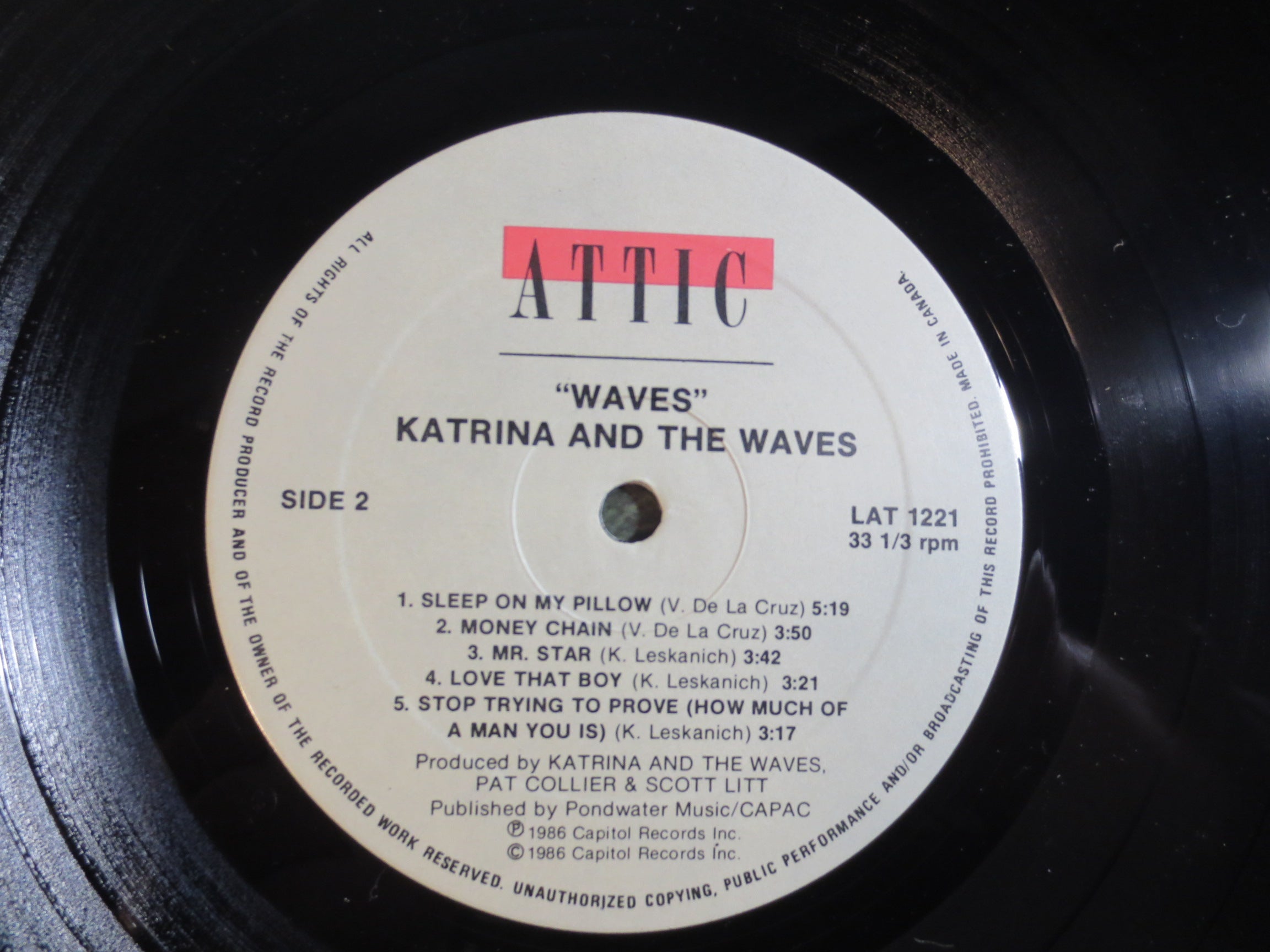 Katrina and the Waves – Waves (1986) Vinyl LP