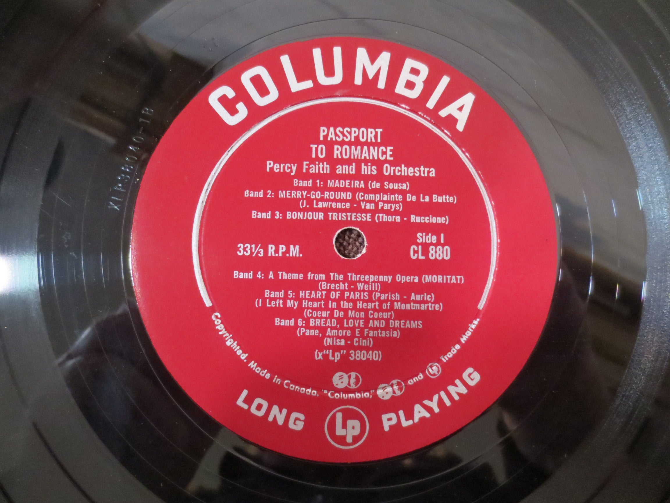 Percy Faith – Passport to Romance (1956) Vinyl LP