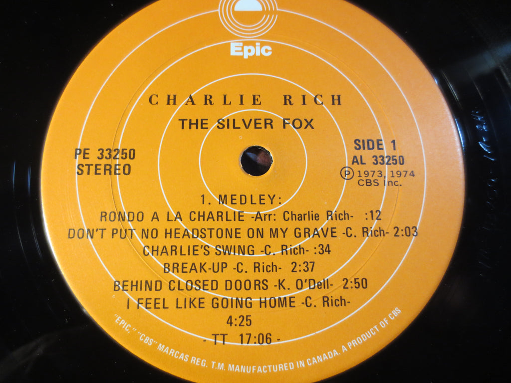 Charlie Rich – The Silver Fox (1975) Vinyl LP