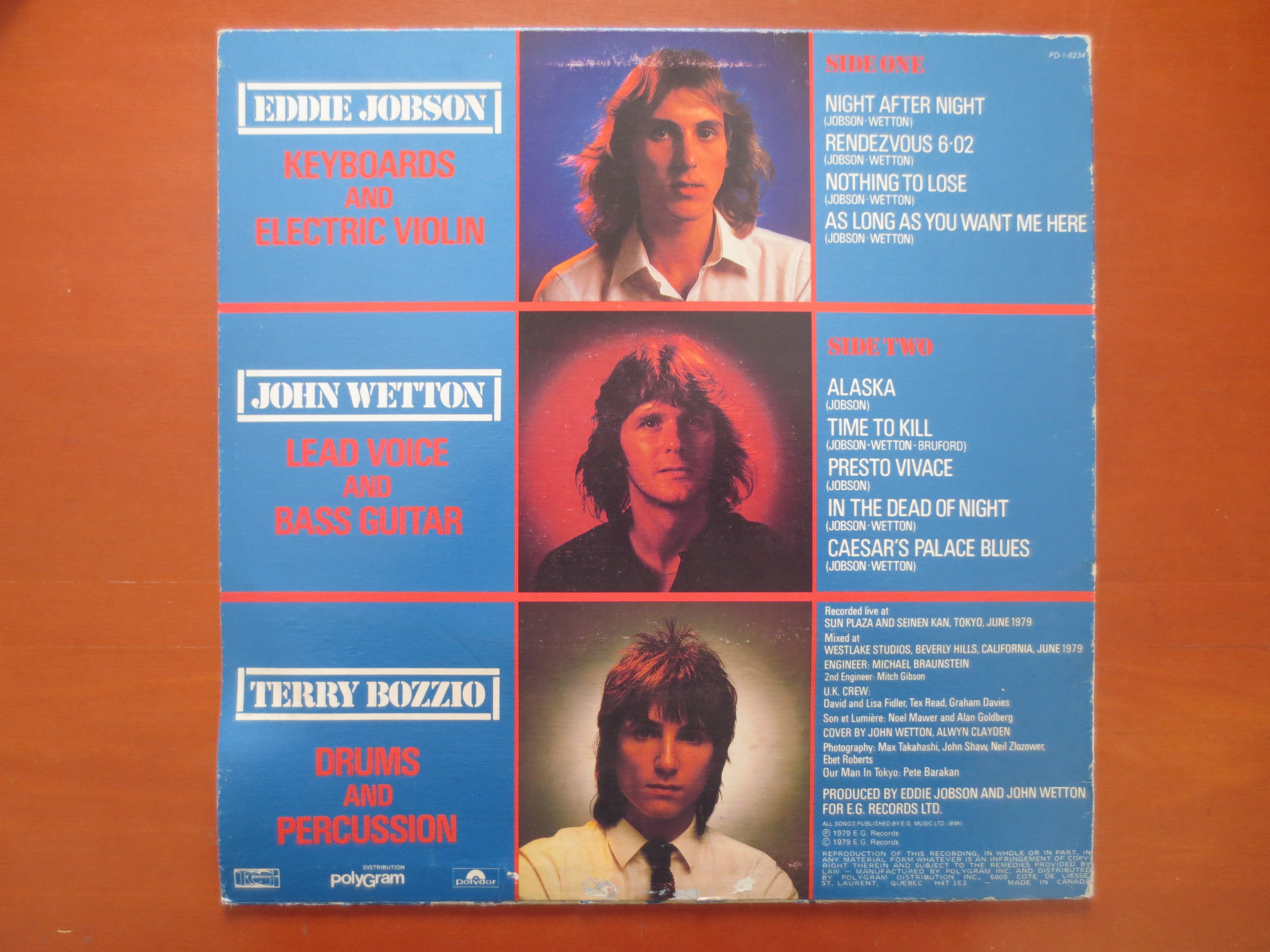UK – Night After Night (1979) Vinyl LP