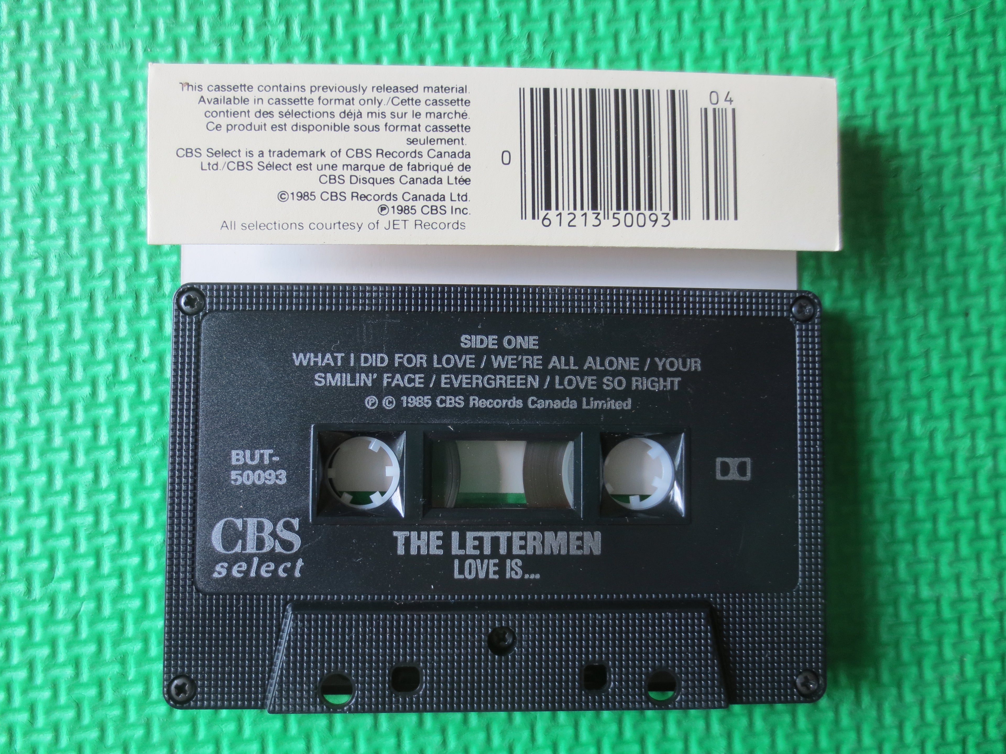 The Lettermen – Love Is... (1985) Cassette
