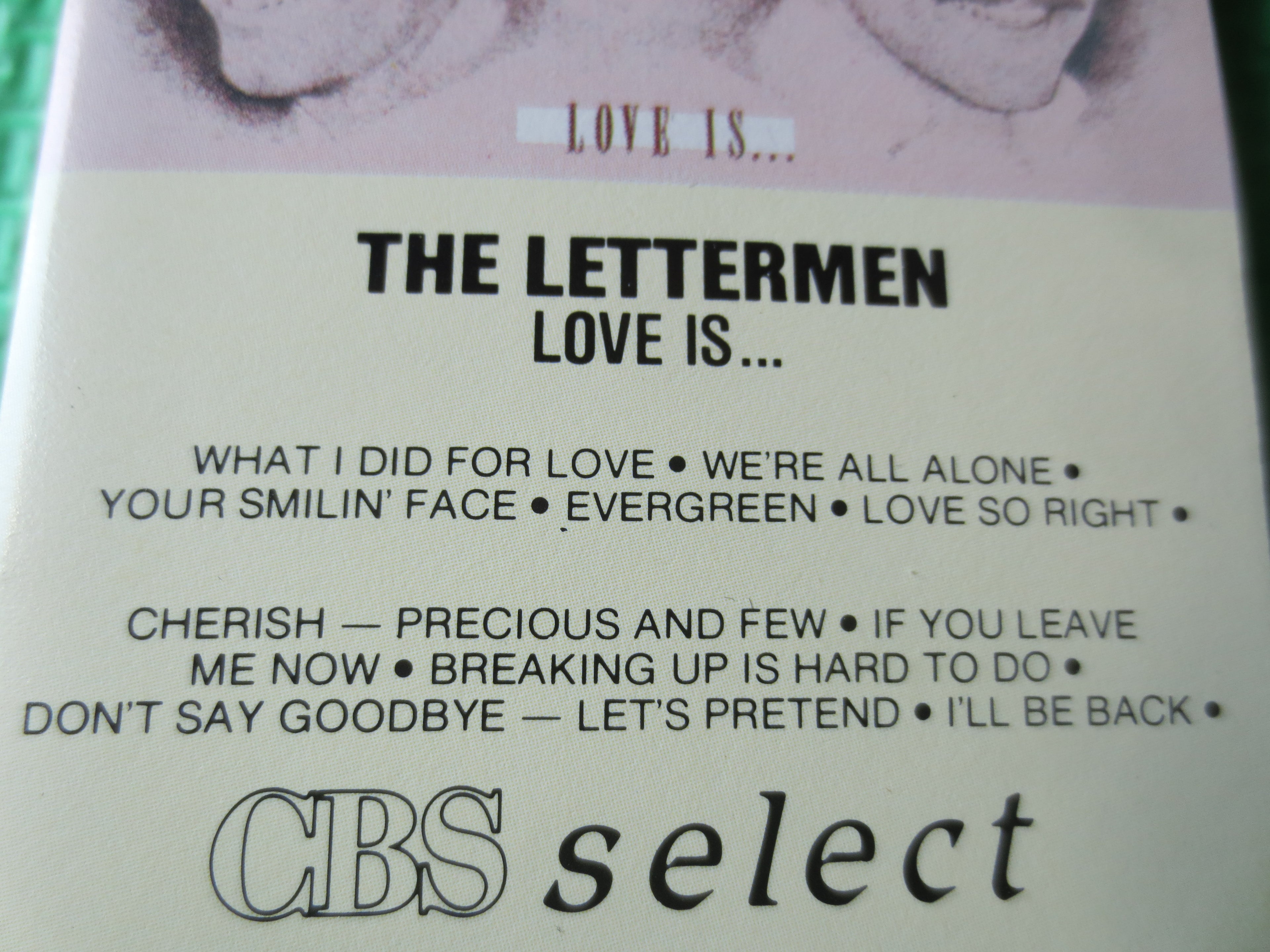 The Lettermen – Love Is... (1985) Cassette