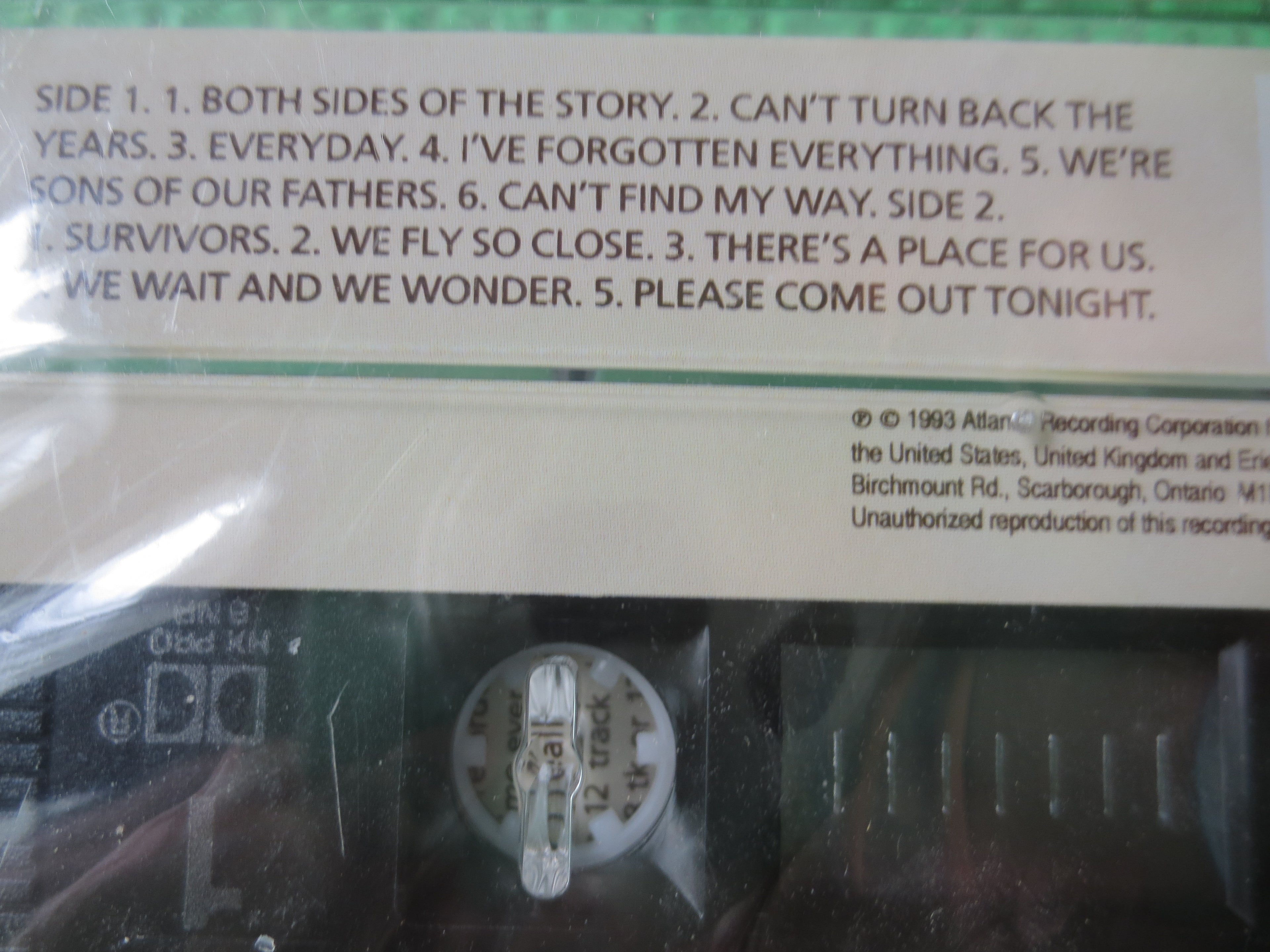 Phil Collins – Both Sides (1993) Cassette — Factory Sealed