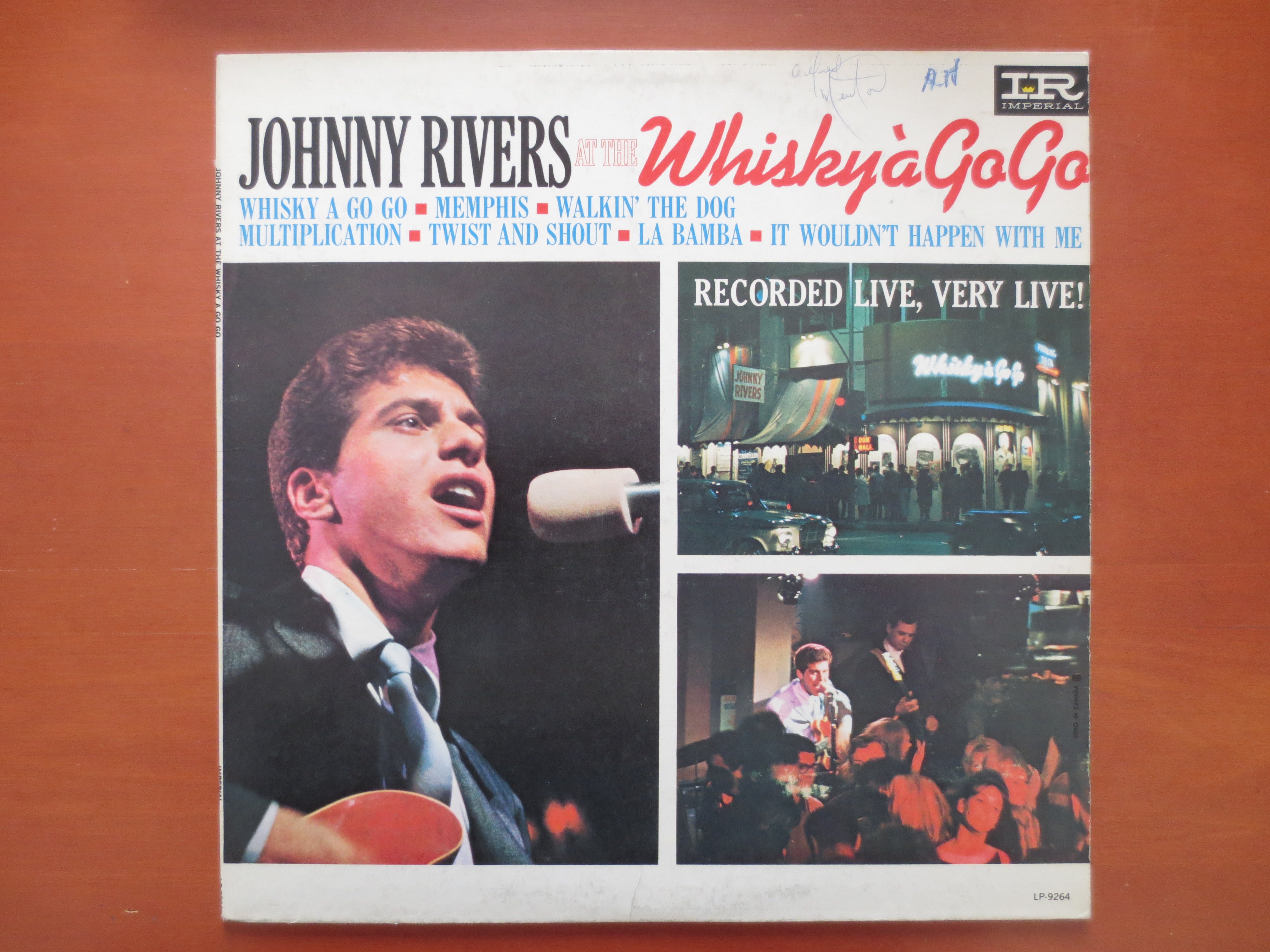 JOHNNY RIVERS, WHISKY a Go Go, Johnny Rivers Lp, Vintage Vinyl, Record ...