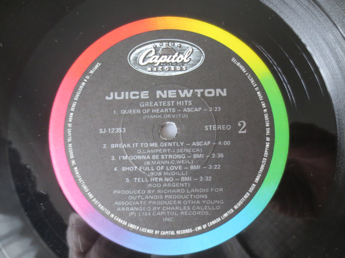 JUICE NEWTON, JUICE NEWTON Records, Greatest Hits Record, Vintage Vinyl, Juice Newton Album, Juice Newton Vinyl, Vinyl Lp, 1984 Records