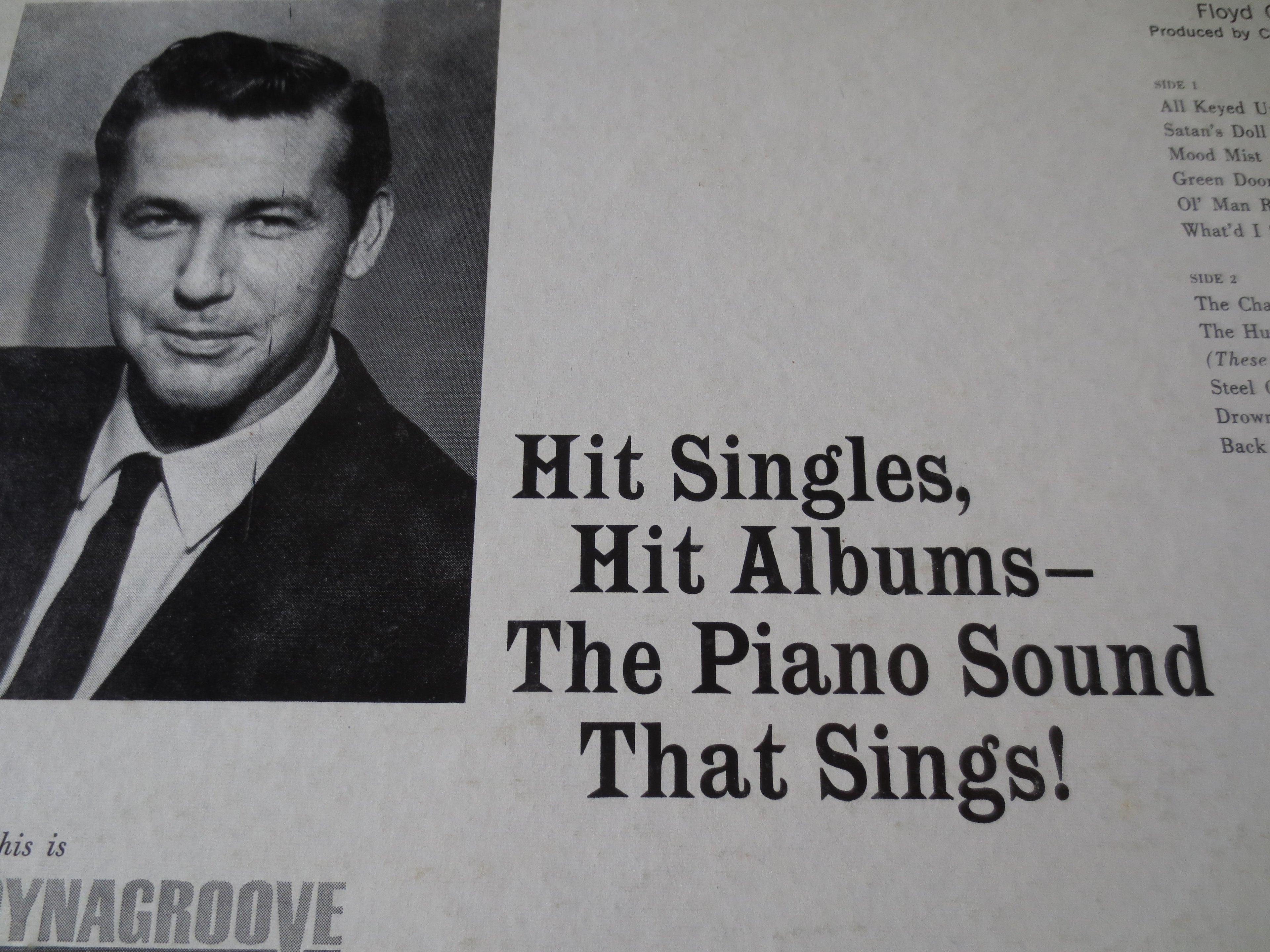 Floyd Cramer – Comin' On (1963) Vinyl LP
