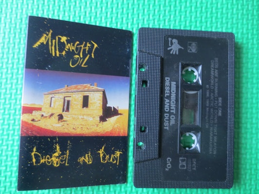 MIDNIGHT OIL, DIESEL and Dust, Midnight Oil Tape, Midnight Oil Album, Rock Tape, Tape Cassette, Rock Cassette, 1987 Cassette