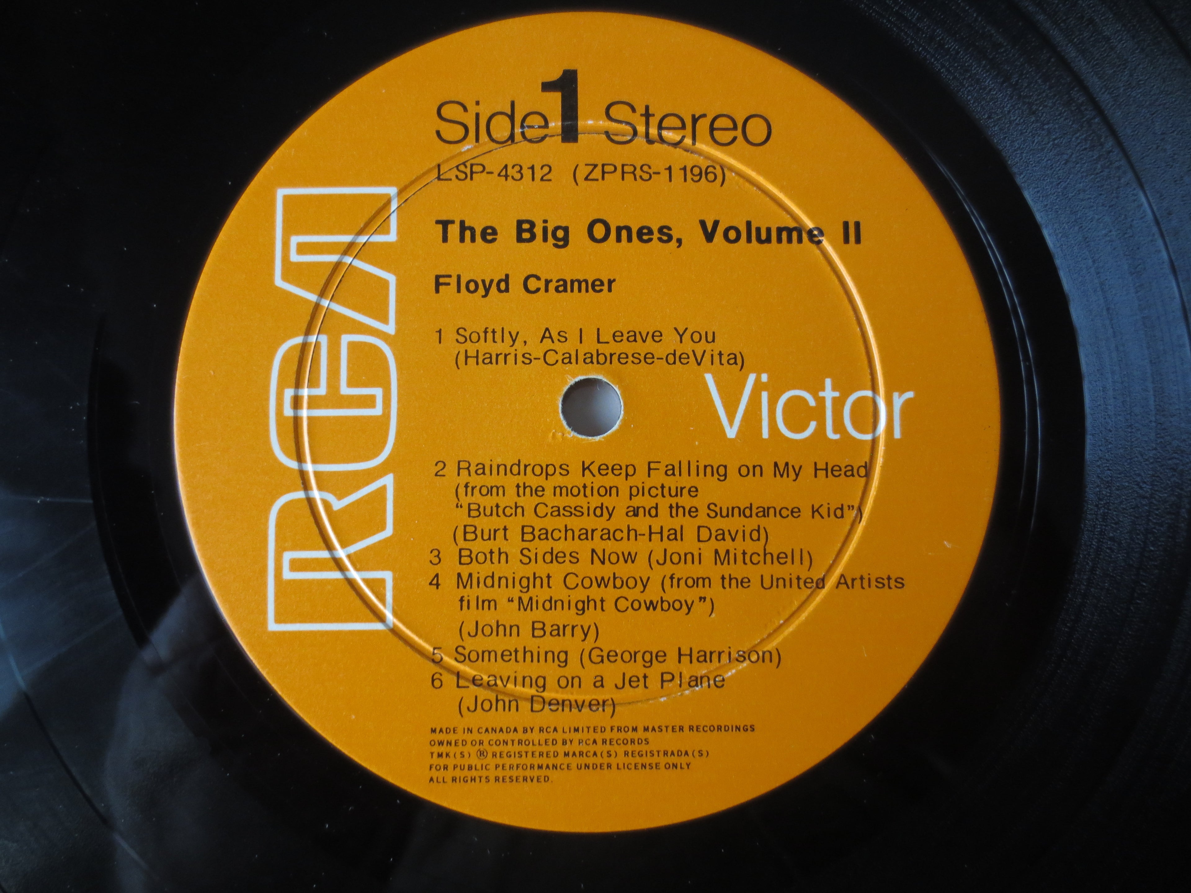 Floyd Cramer – The Big Ones Volume II (1970) Vinyl LP