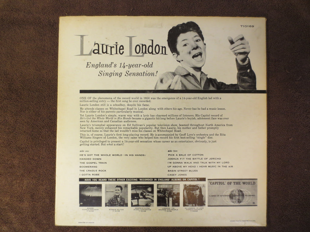 Laurie London – Debut (1958) Vinyl LP
