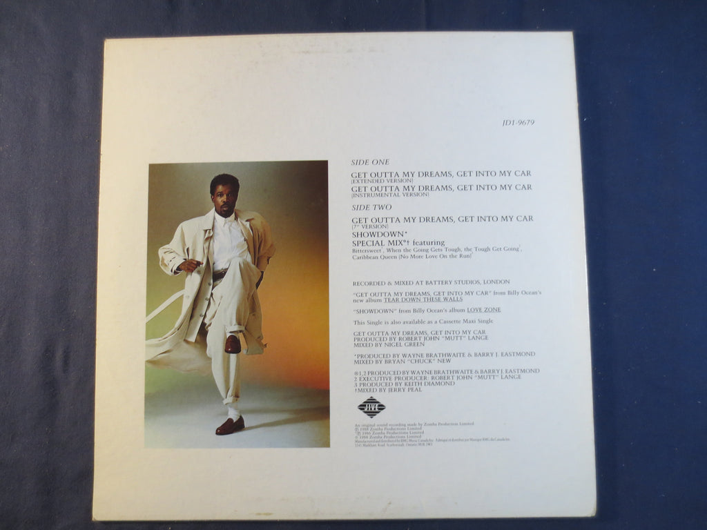 Billy Ocean – Get Outta My Dreams (1988) Vinyl EP