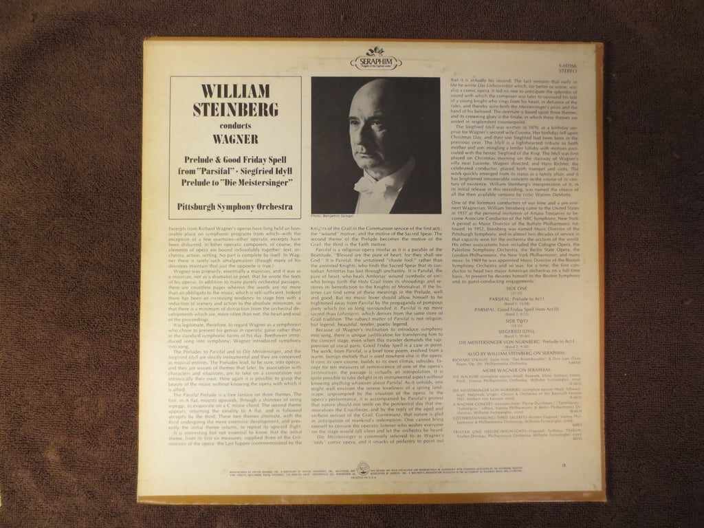 William Steinberg – Pittsburgh Symphony (1971) Vinyl LP