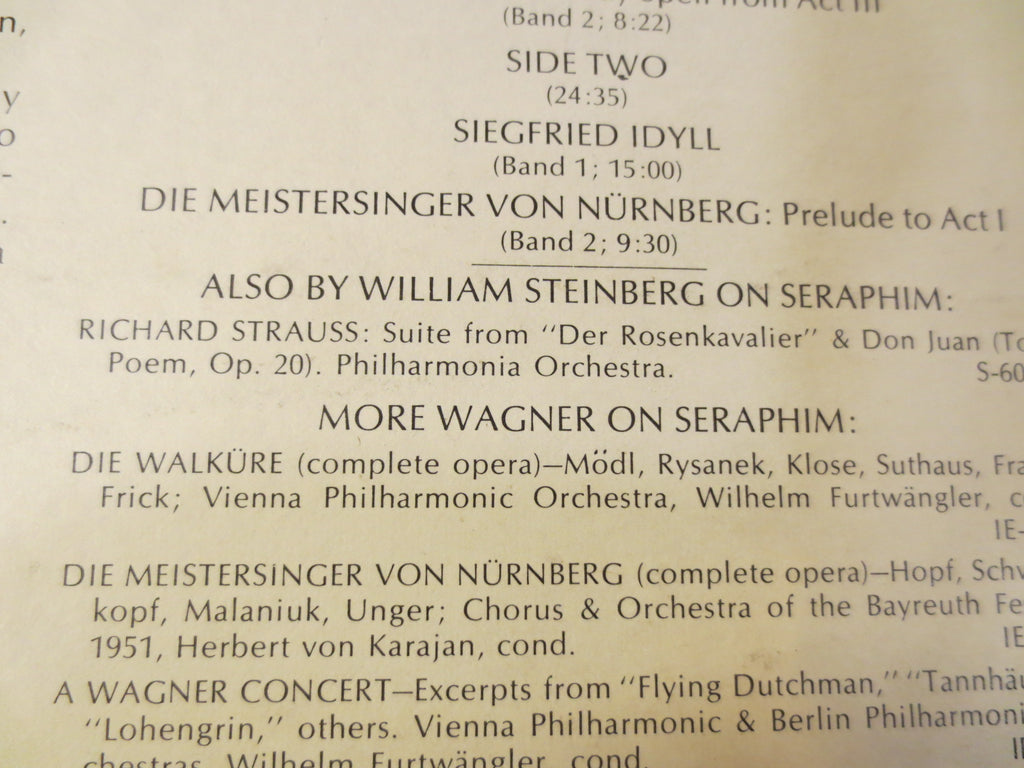 William Steinberg – Pittsburgh Symphony (1971) Vinyl LP