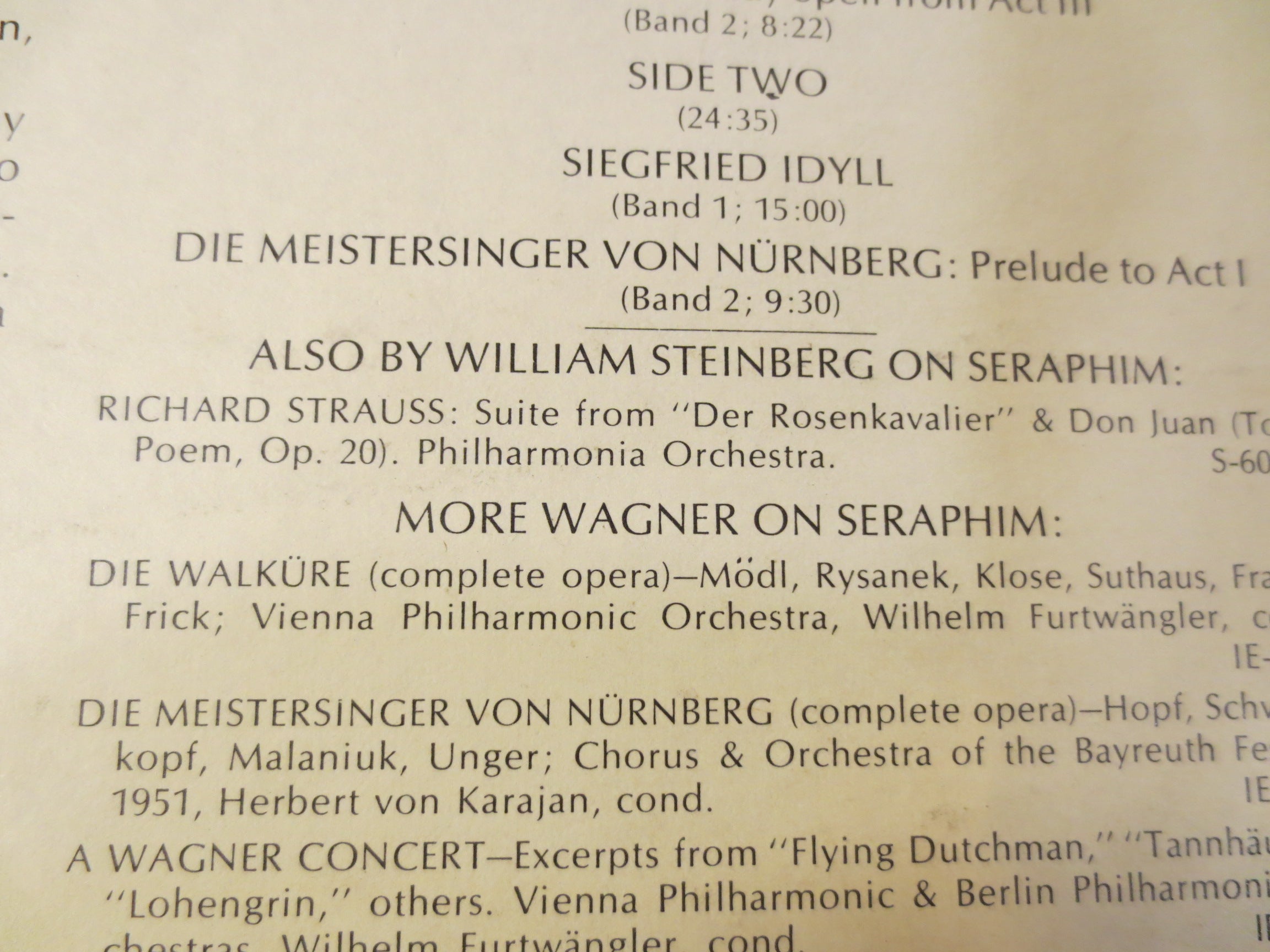 William Steinberg – Pittsburgh Symphony (1971) Vinyl LP