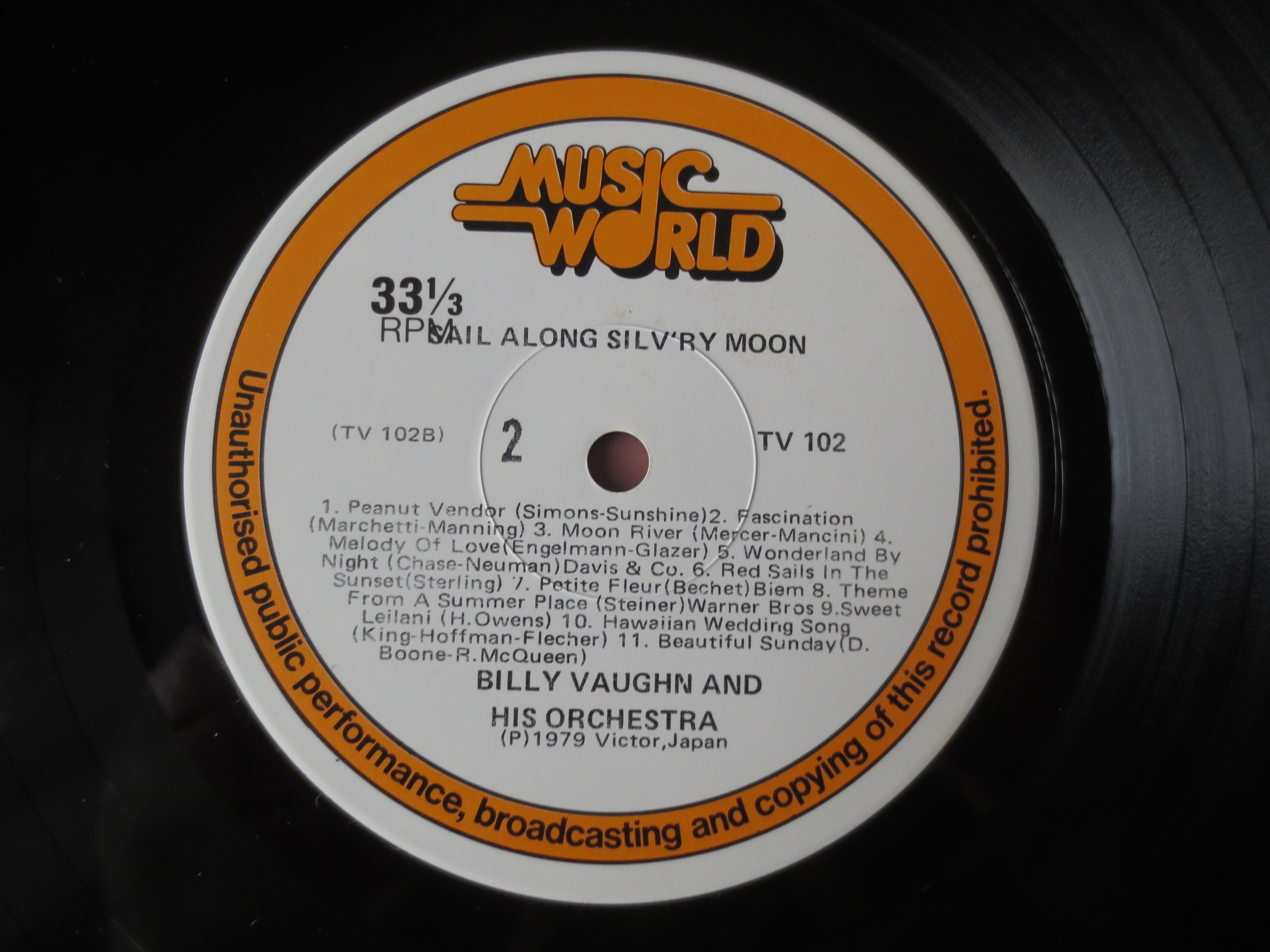 Billy Vaughn – 42 Golden Greats (1982) Double Vinyl LP