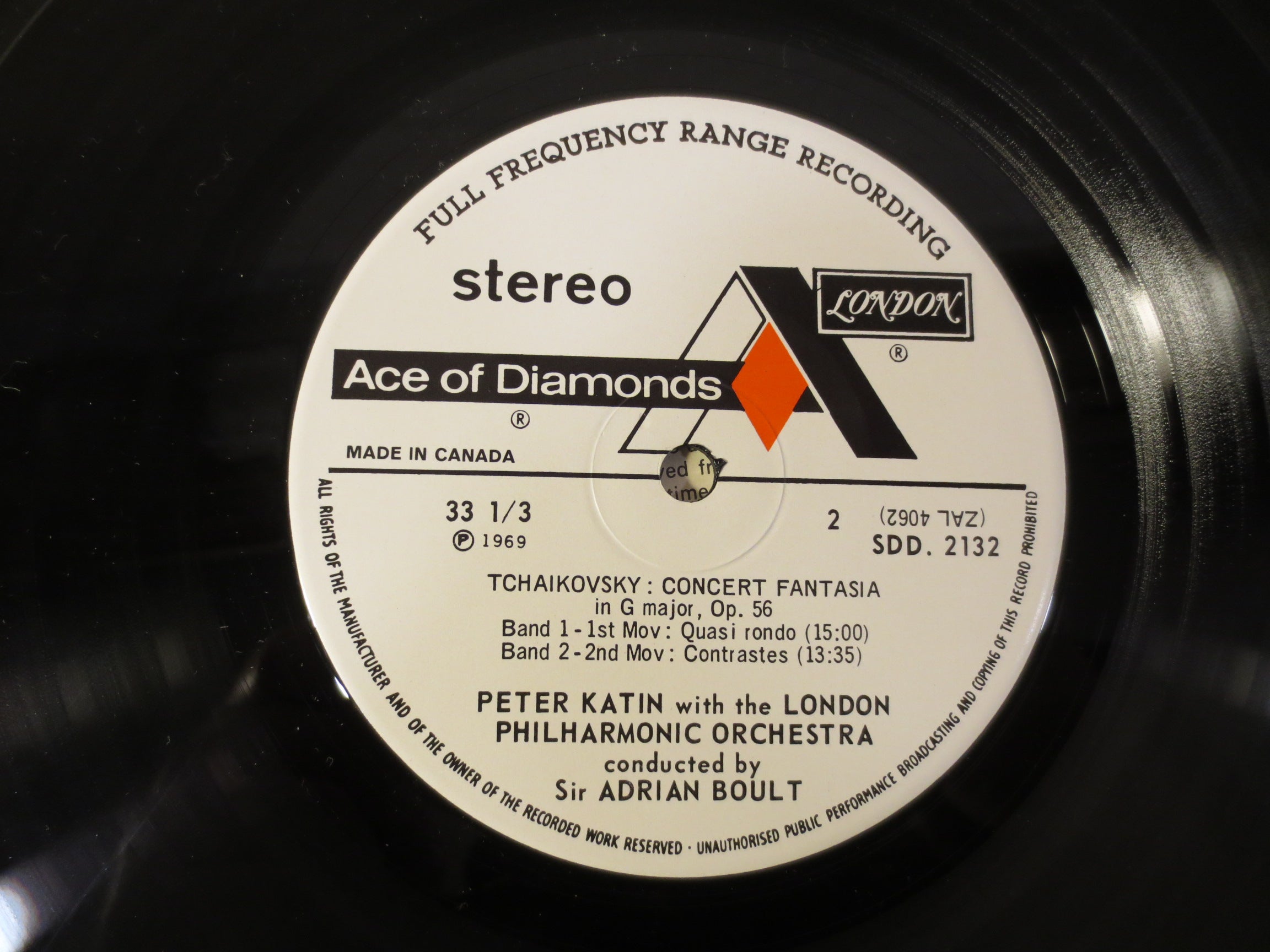 Peter Katin & London Symphony Orchestra – Conducted by Sir Adrian Boult (1968) Vinyl LP