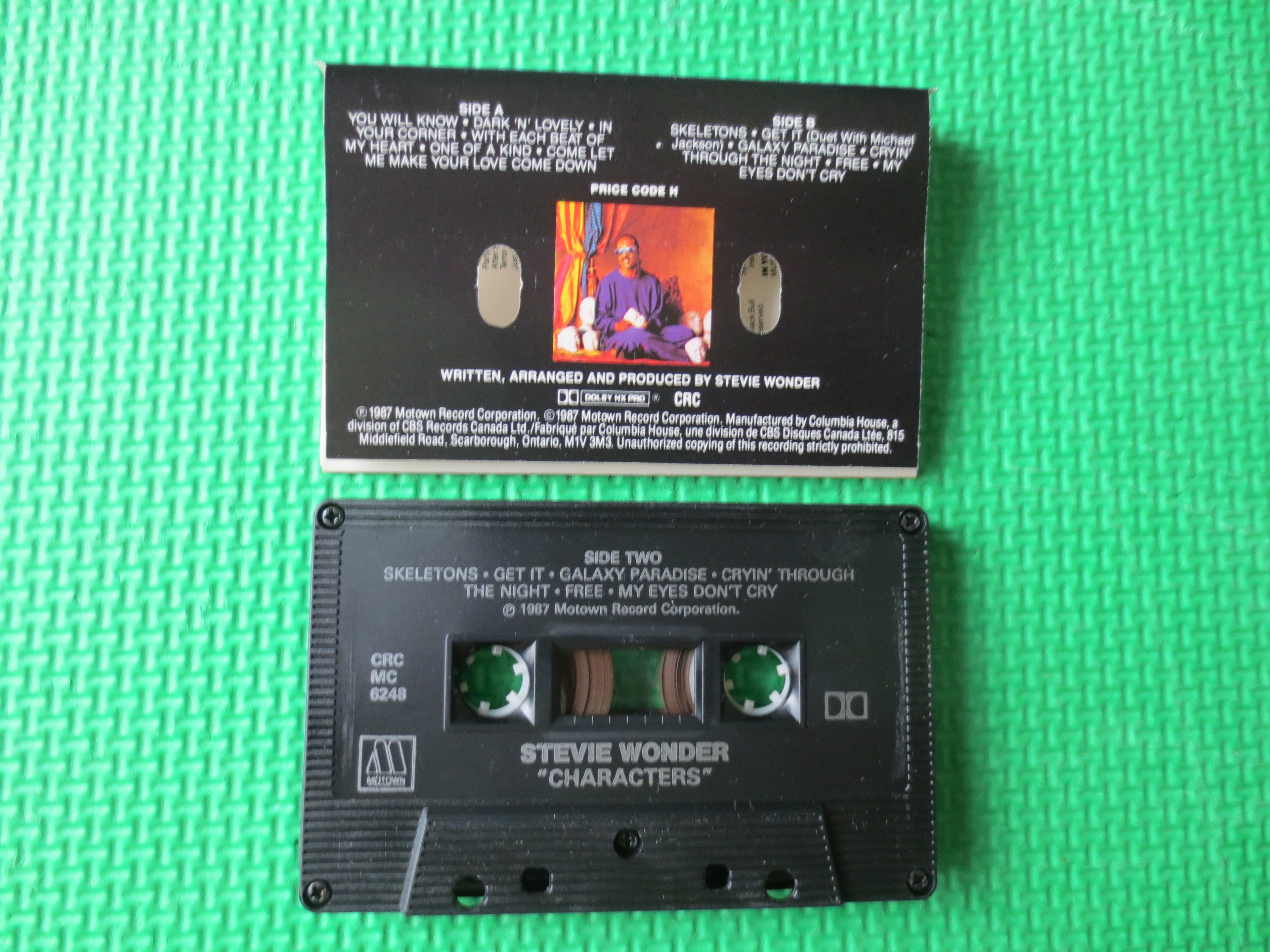 Stevie Wonder – Characters (1987) Cassette