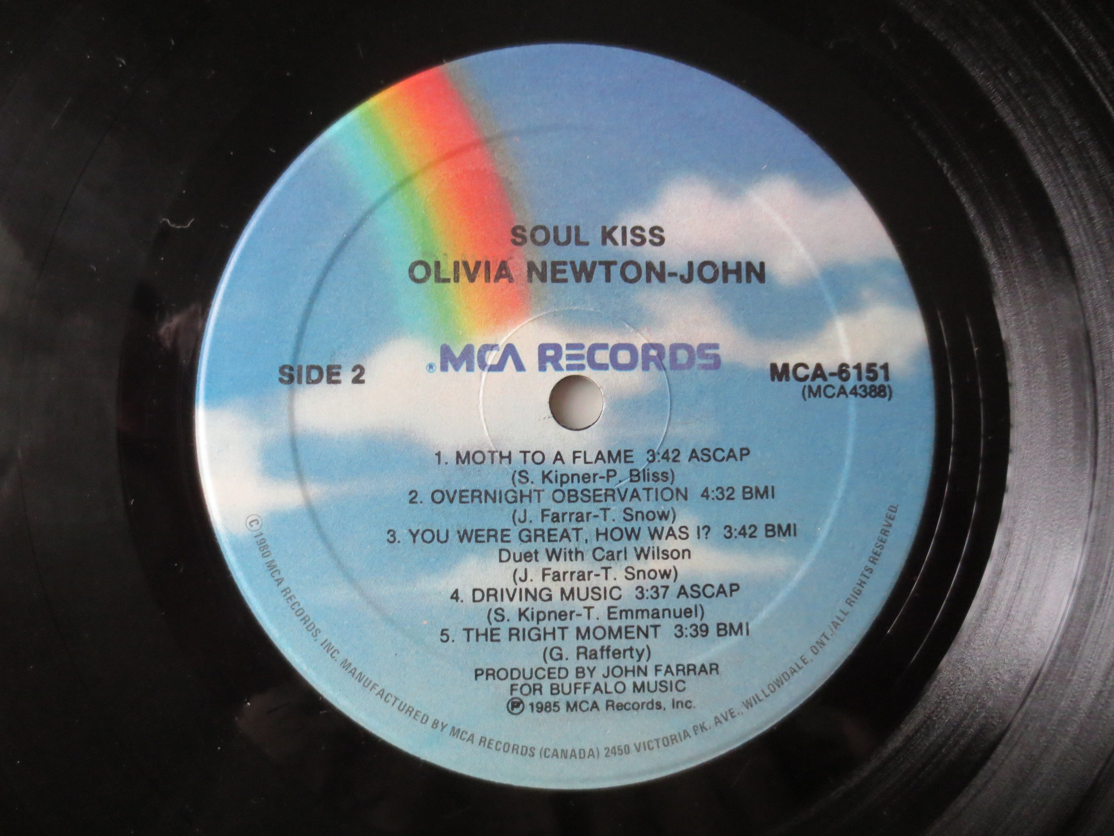Olivia Newton-John – Soul Kiss (1985) Vinyl LP