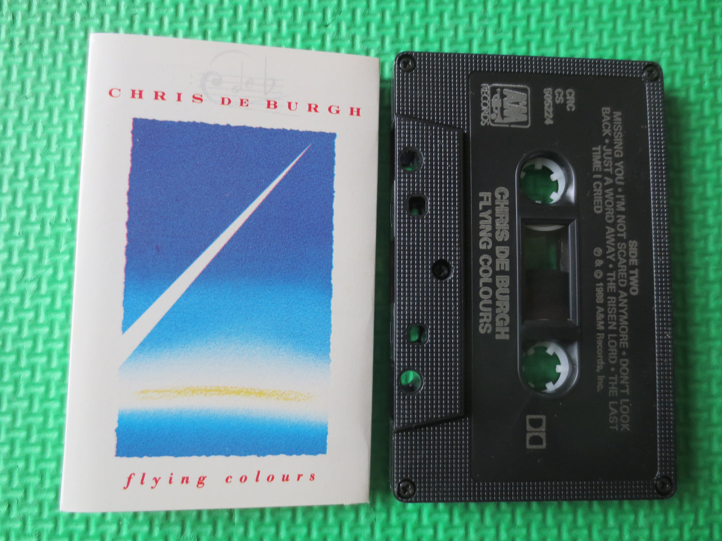 CHRIS De BURGH, FLYING Colours, Chris De Burgh Tape, Cassette, Rock Music Tape, Music Tapes, Rock Cassette, Cassette Music
