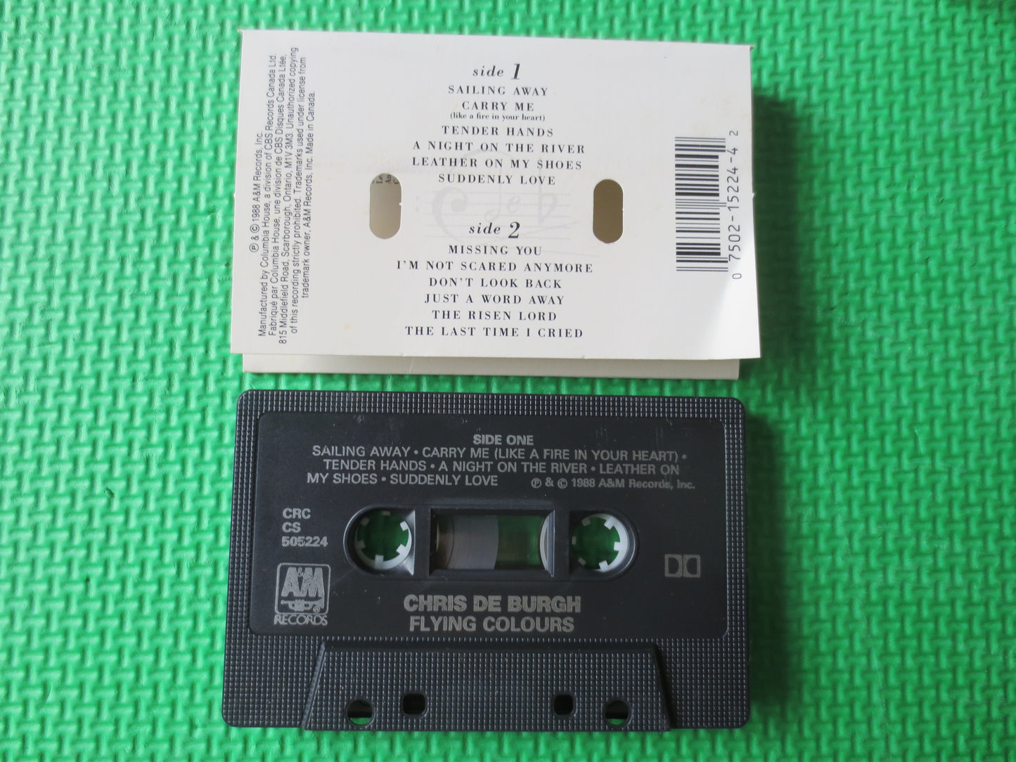 CHRIS De BURGH, FLYING Colours, Chris De Burgh Tape, Cassette, Rock Music Tape, Music Tapes, Rock Cassette, Cassette Music