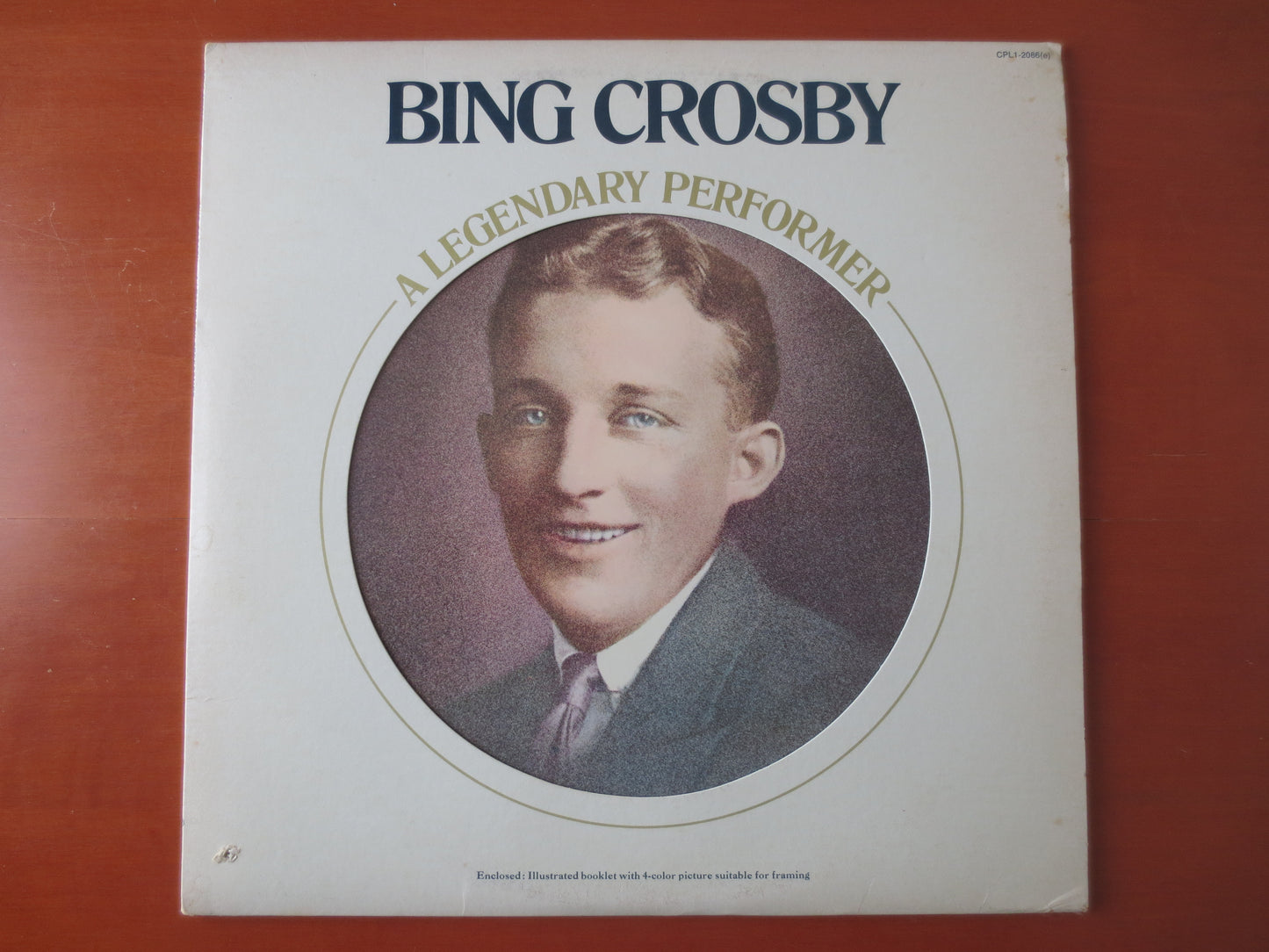BING CROSBY, LEGENDARY Performer, Bing Crosby Records, Jazz Record, Vintage Vinyl, Bing Crosby Albums, Vinyl, 1977 Records