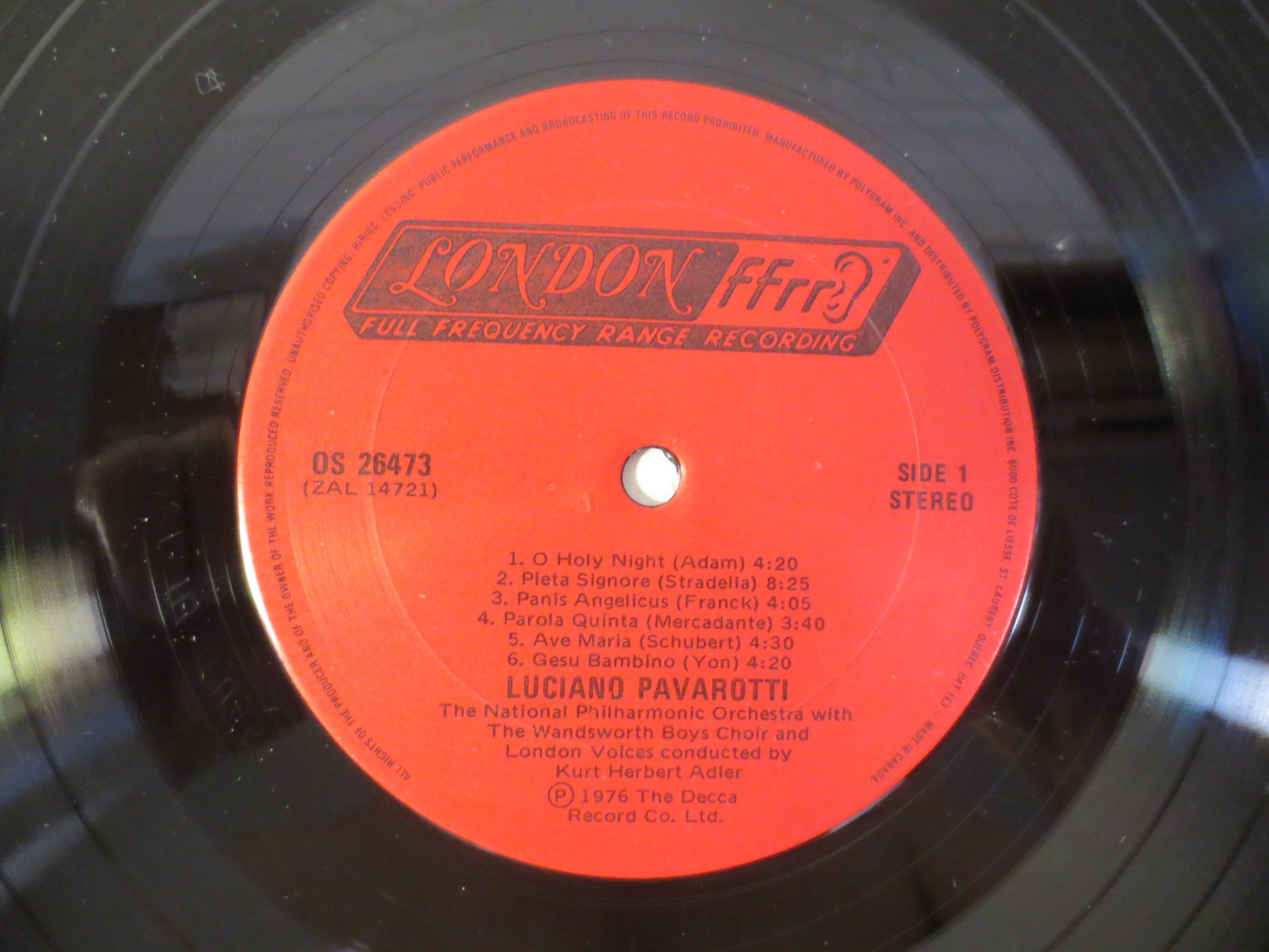 Luciano Pavarotti – O Holy Night (1976) [Vinyl LP]