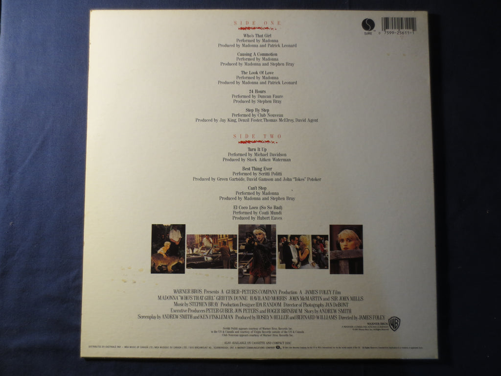 Madonna – Who's That Girl (1987) Vinyl LP