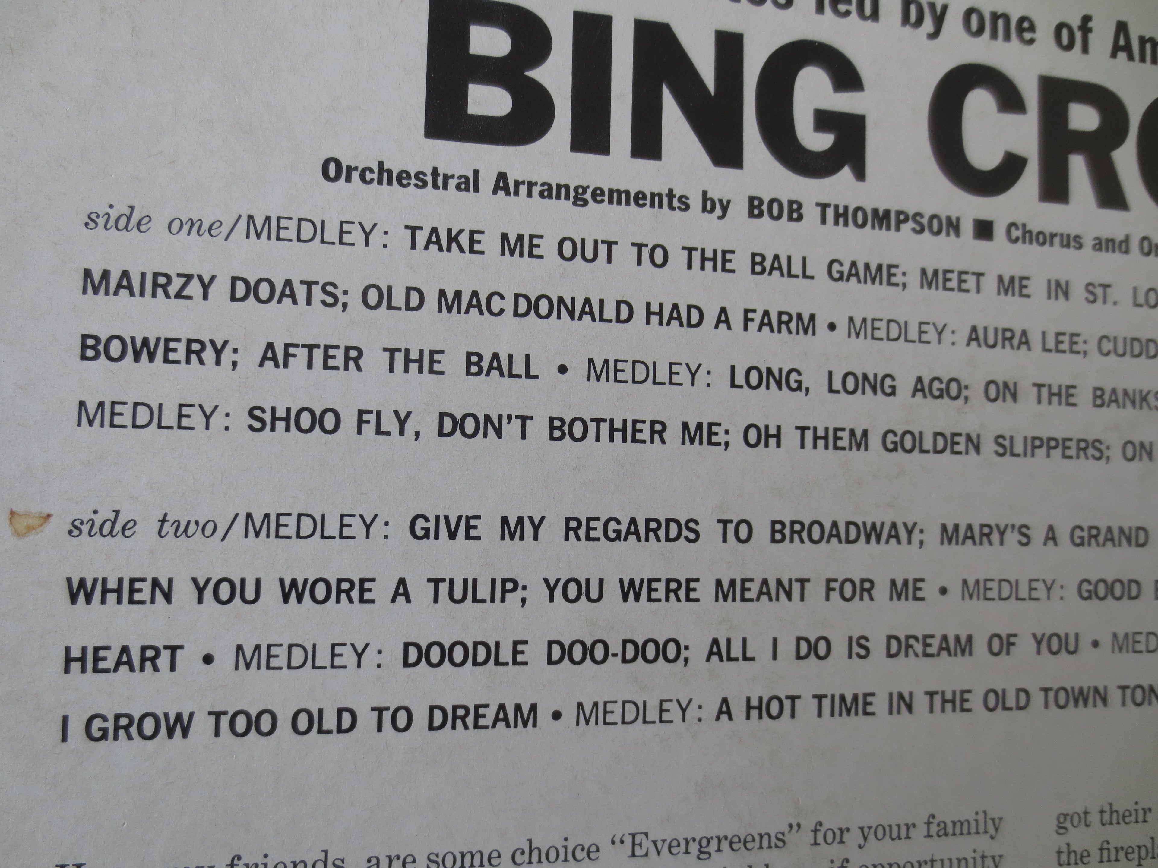 Bing Crosby – Join Bing and Sing Along (1960) Vinyl LP