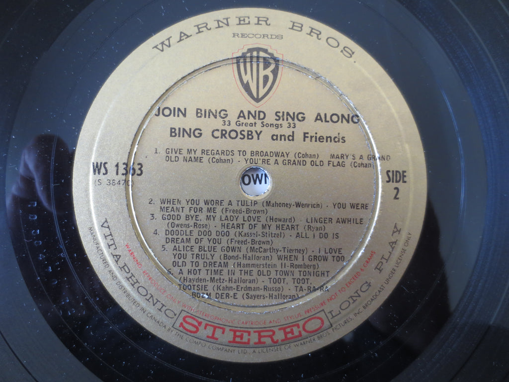 Bing Crosby – Join Bing and Sing Along (1960) Vinyl LP