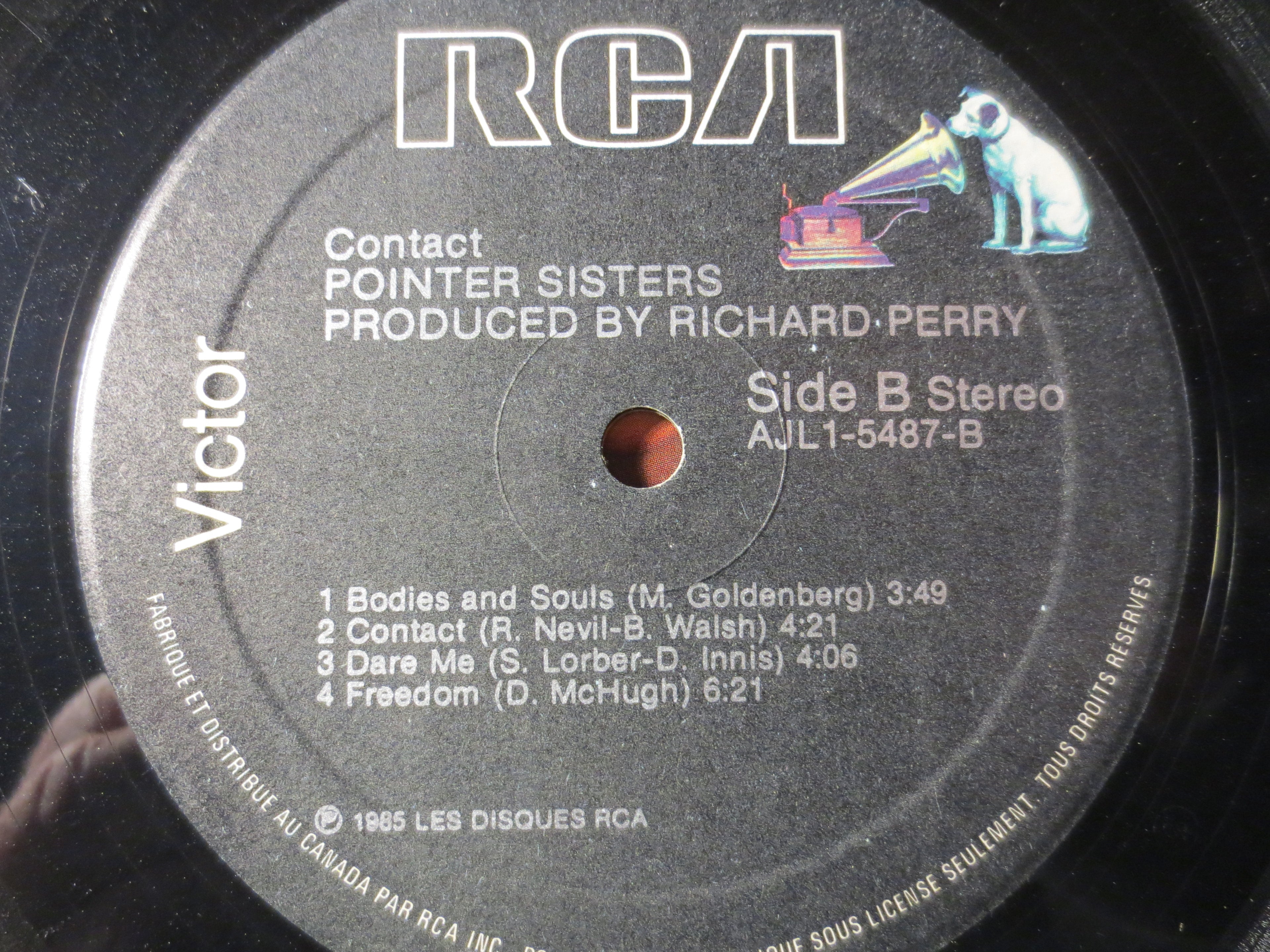 The Pointer Sisters – Contact (1985) Vinyl LP