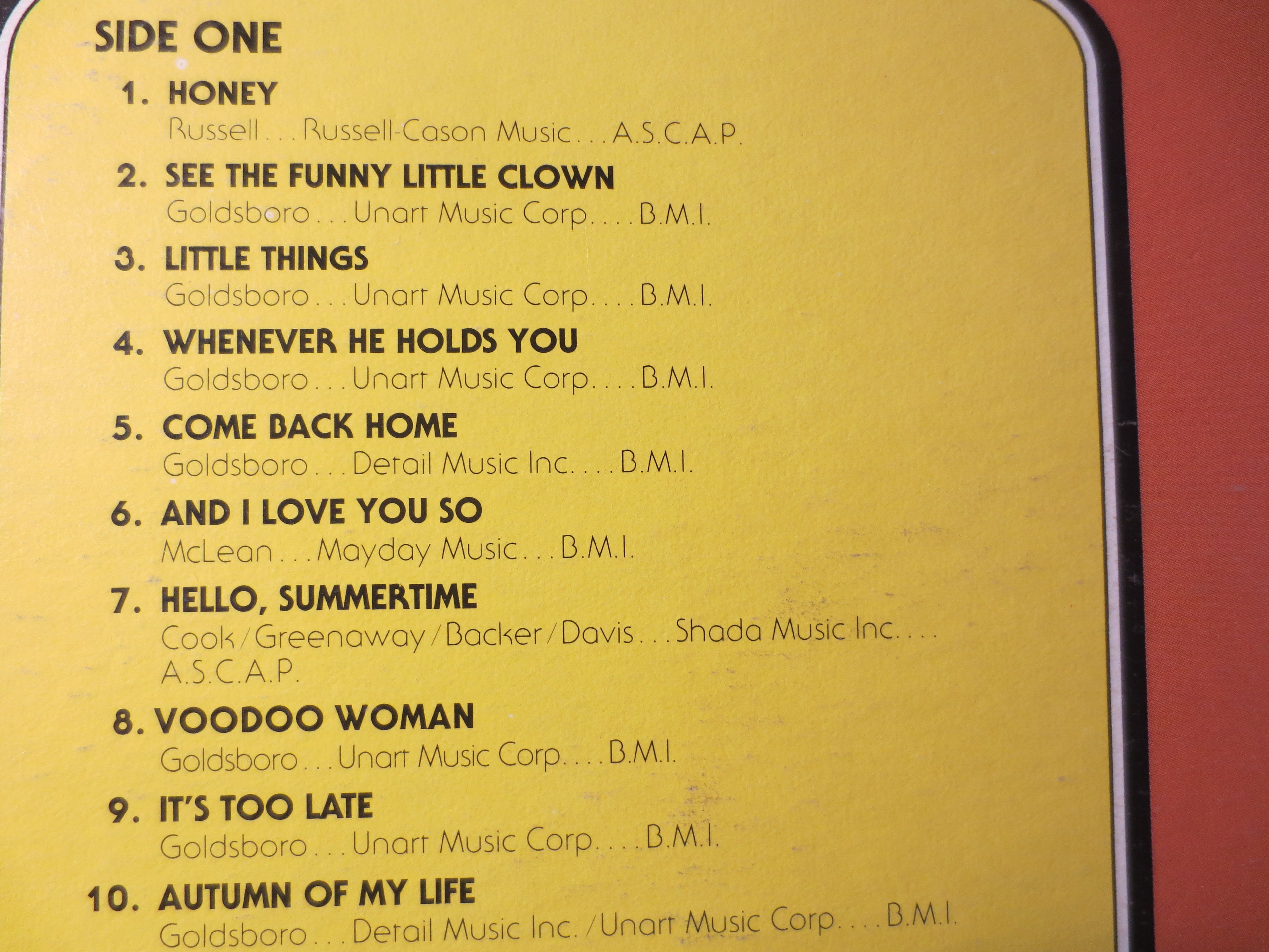 Bobby Goldsboro – Goldsboro Gold (1977) Vinyl LP