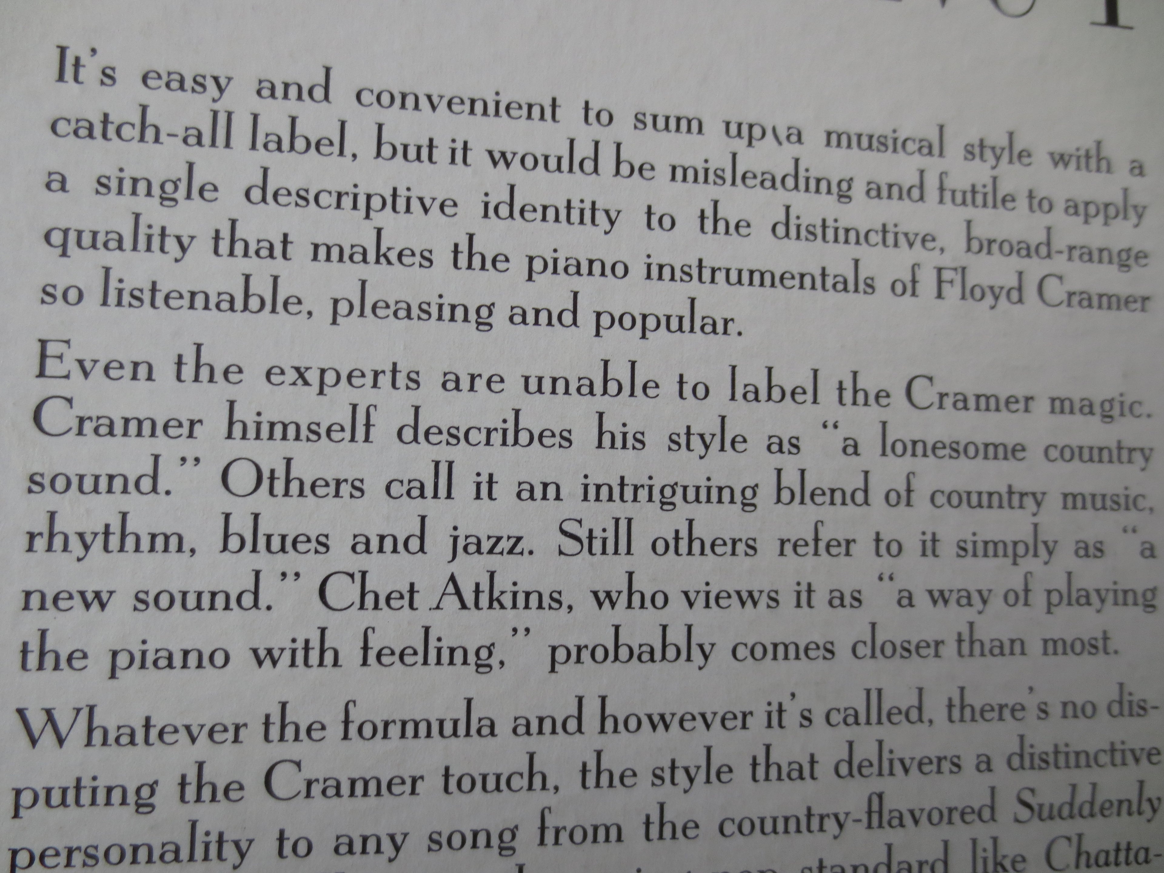 Floyd Cramer – The Magic Touch of Floyd Cramer (1965) Vinyl LP