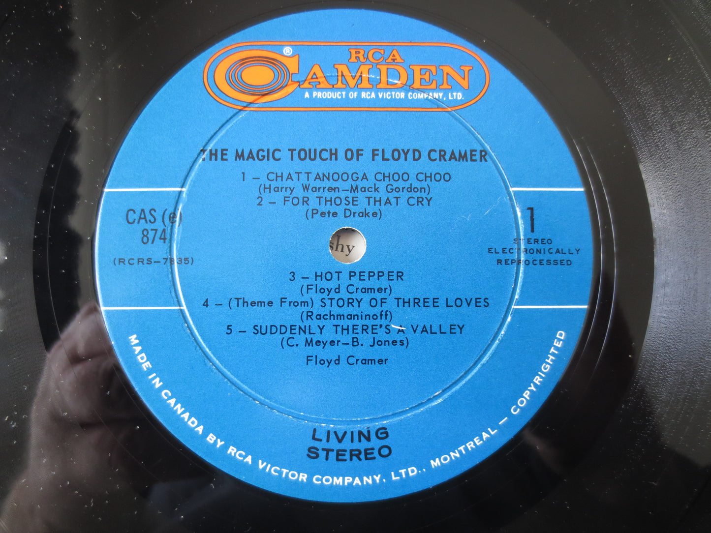 FLOYD CRAMER, The MAGIC Touch, Floyd Cramer Records, Floyd Cramer Albums, Country Records, Vinyl Record, Vinyl, 1965 Record