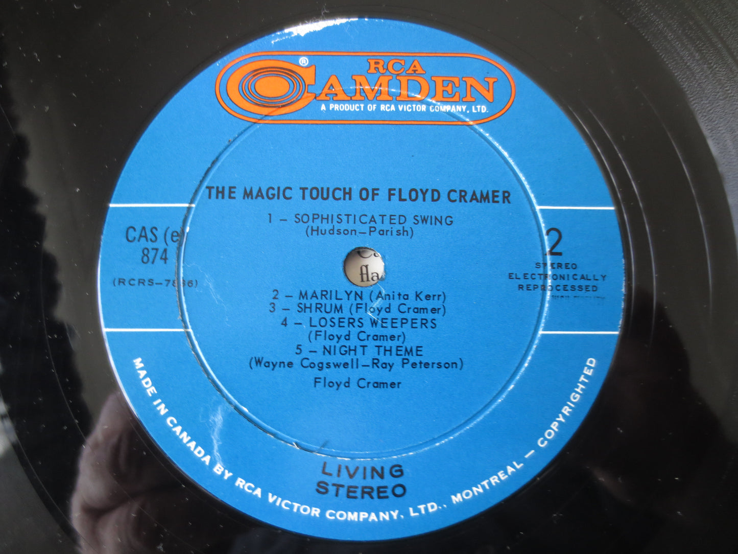 FLOYD CRAMER, The MAGIC Touch, Floyd Cramer Records, Floyd Cramer Albums, Country Records, Vinyl Record, Vinyl, 1965 Record