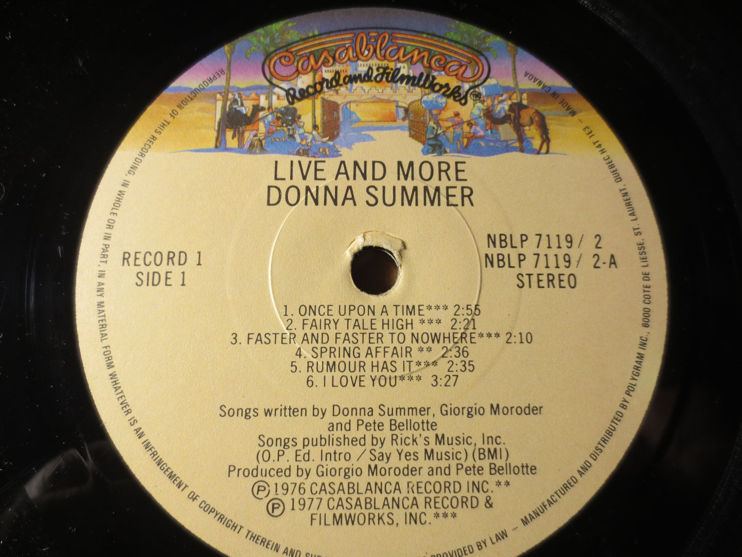 DONNA SUMMER, LIVE and More, Donna Summer Record, Donna Summer Album, Donna Summer Lp, Disco Records Pop Lp, 1977 Records