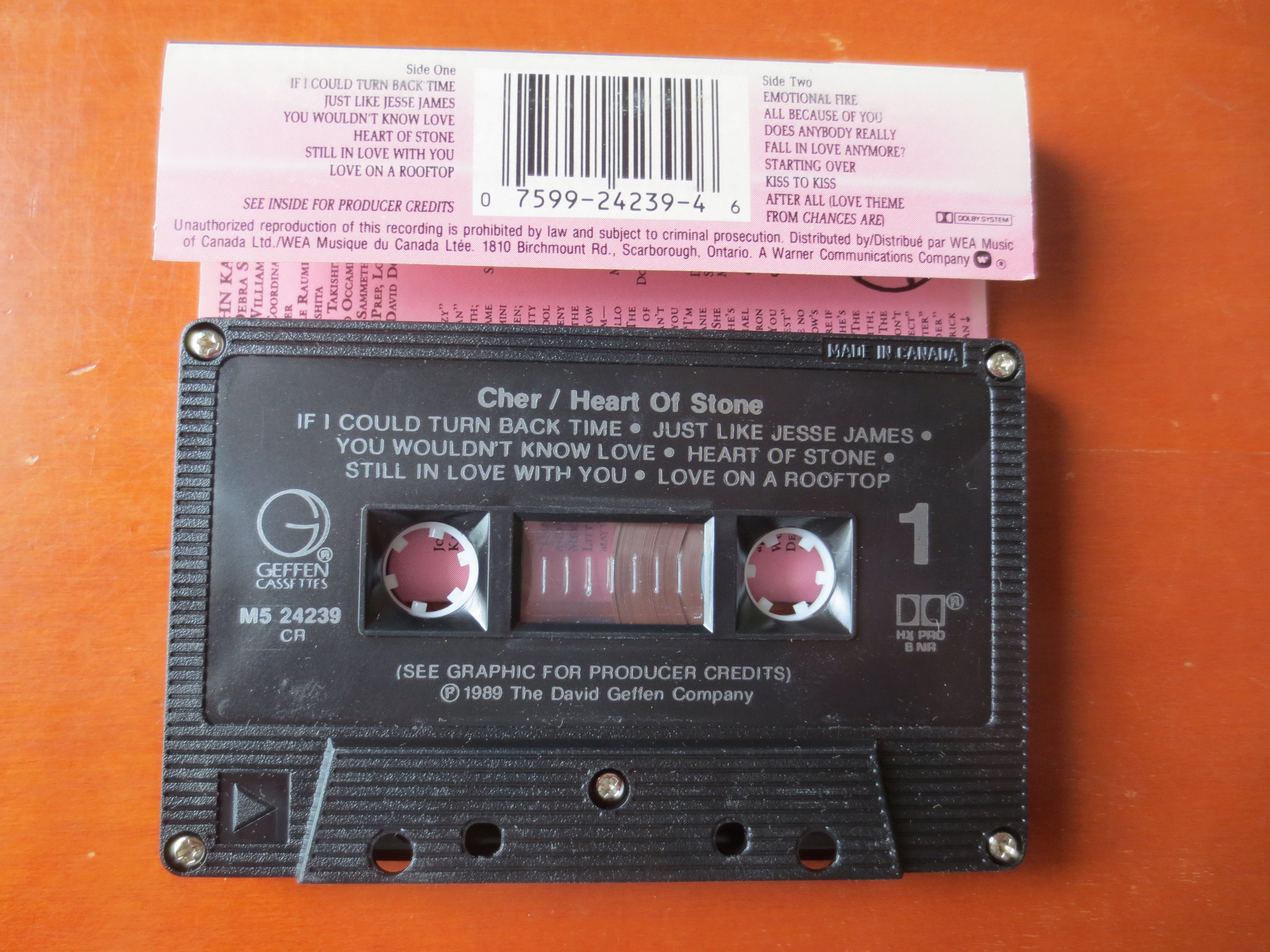 Cher – Heart of Stone (1989) Cassette