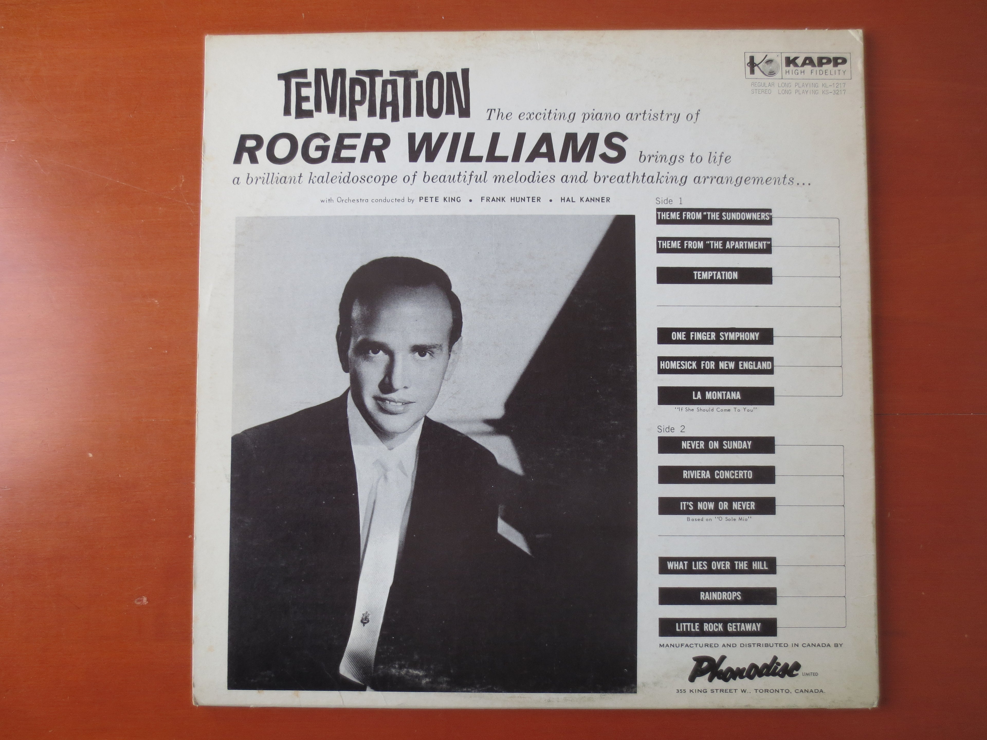 Roger Williams – Temptation (1960) Vinyl LP