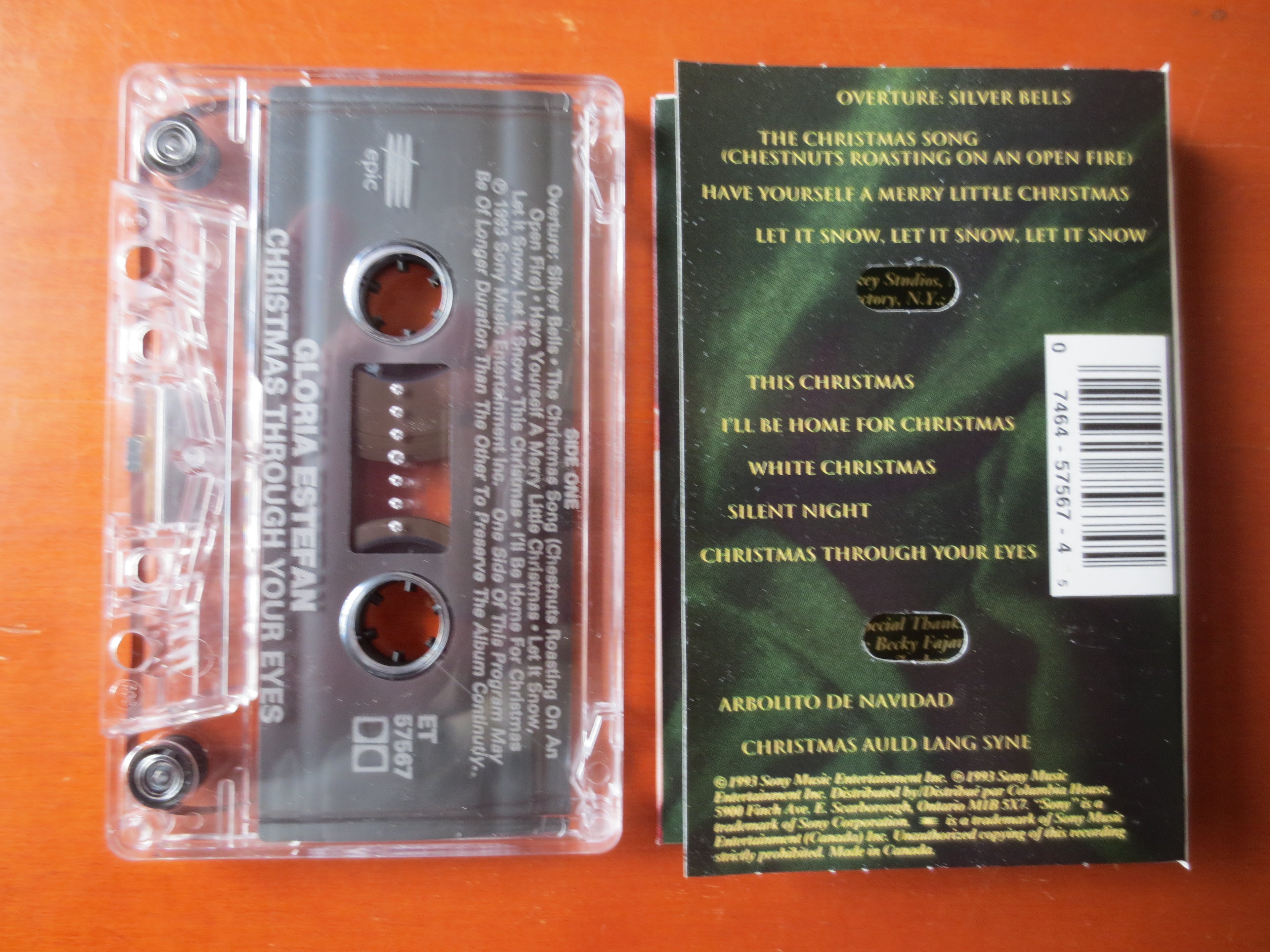 Gloria Estefan – Christmas Through Your Eyes (1993) Cassette