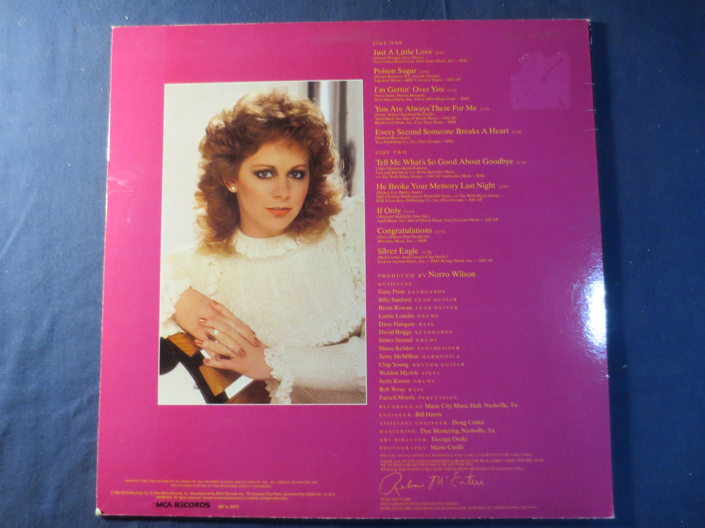 REBA McENTIRE, Just a Little LOVE, Country Record, Vintage Vinyl, Record Vinyl, Record, Vinyl Record, Vinyl, 1984 Records