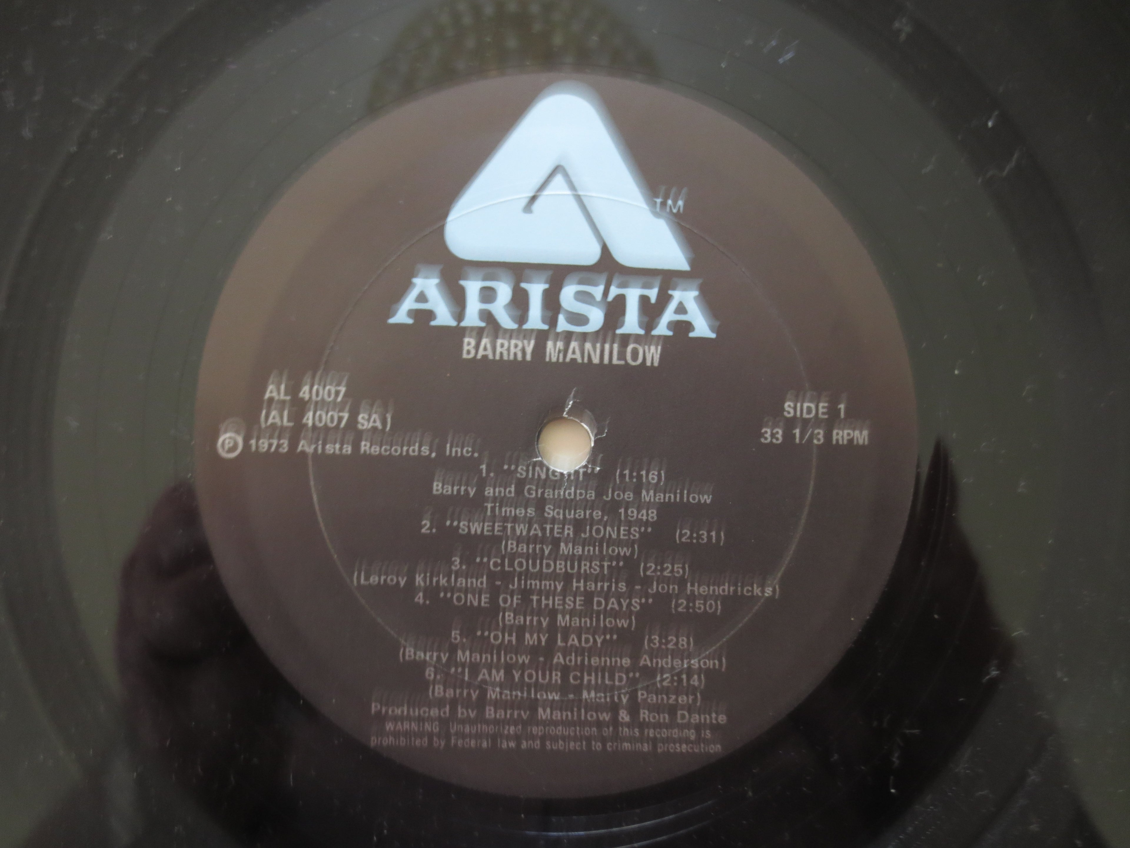 Barry Manilow – Barry Manilow I (1975) Vinyl LP