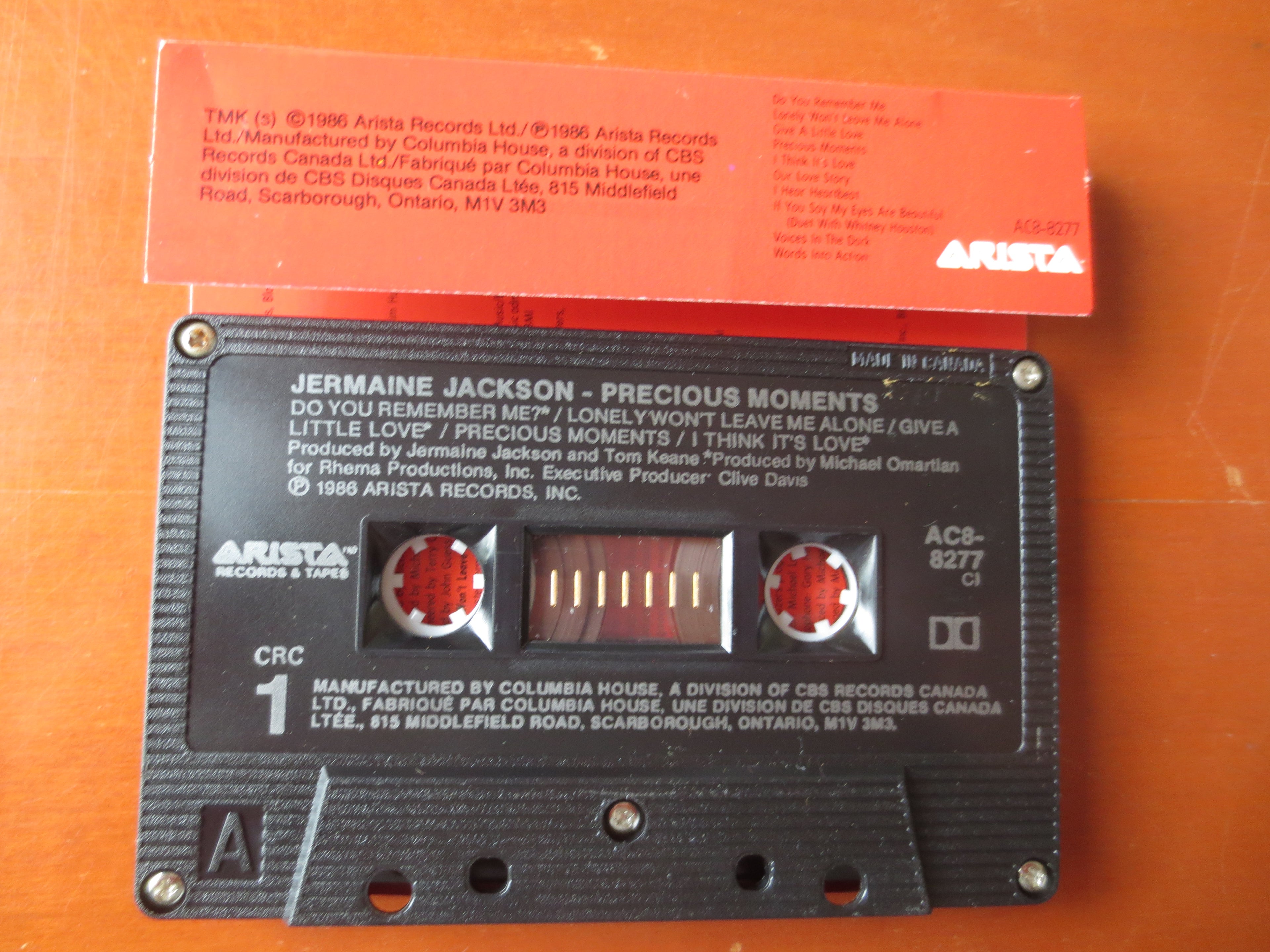 Jermaine Jackson – Precious Moments (1986) Cassette