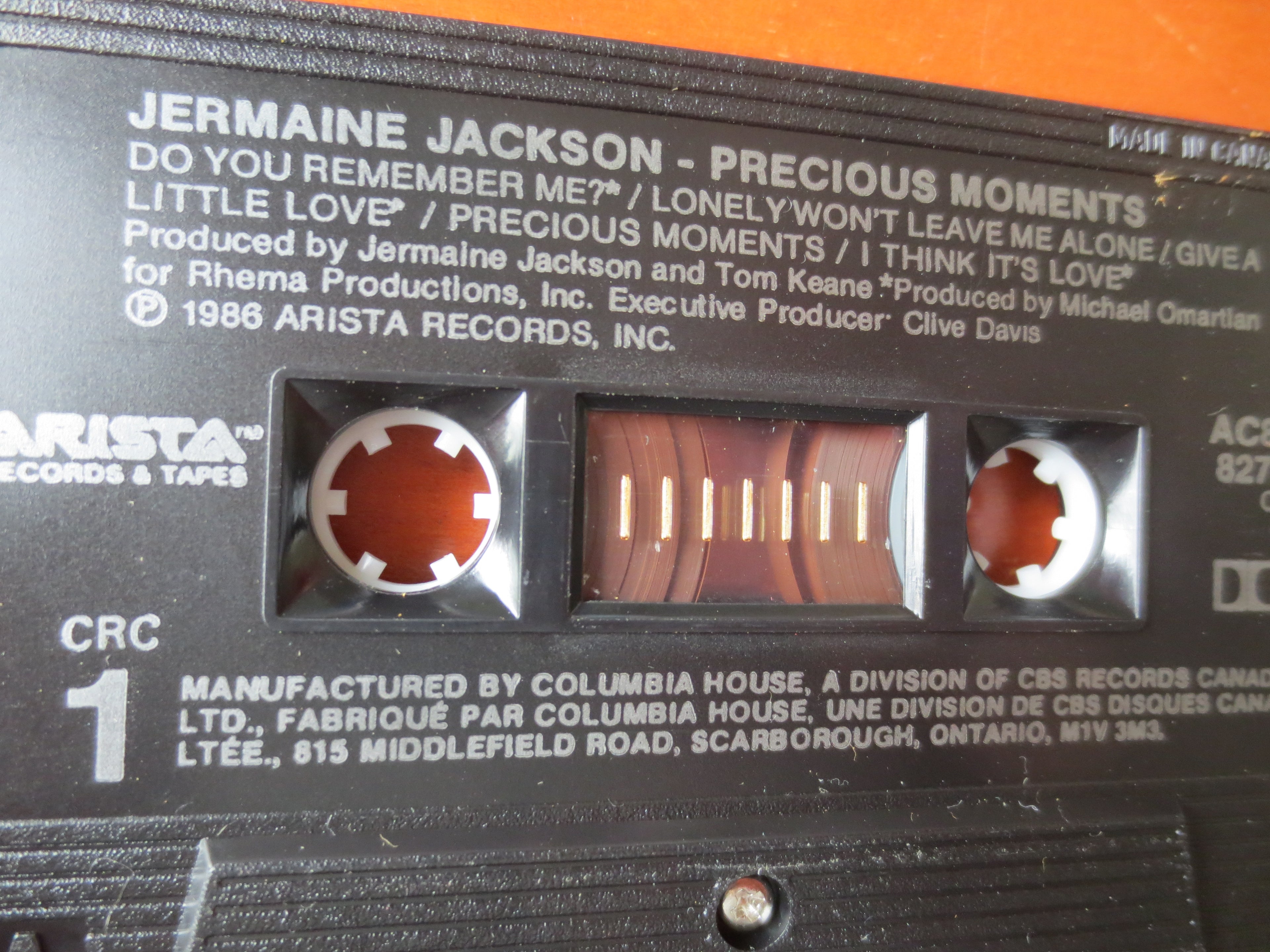 Jermaine Jackson – Precious Moments (1986) Cassette