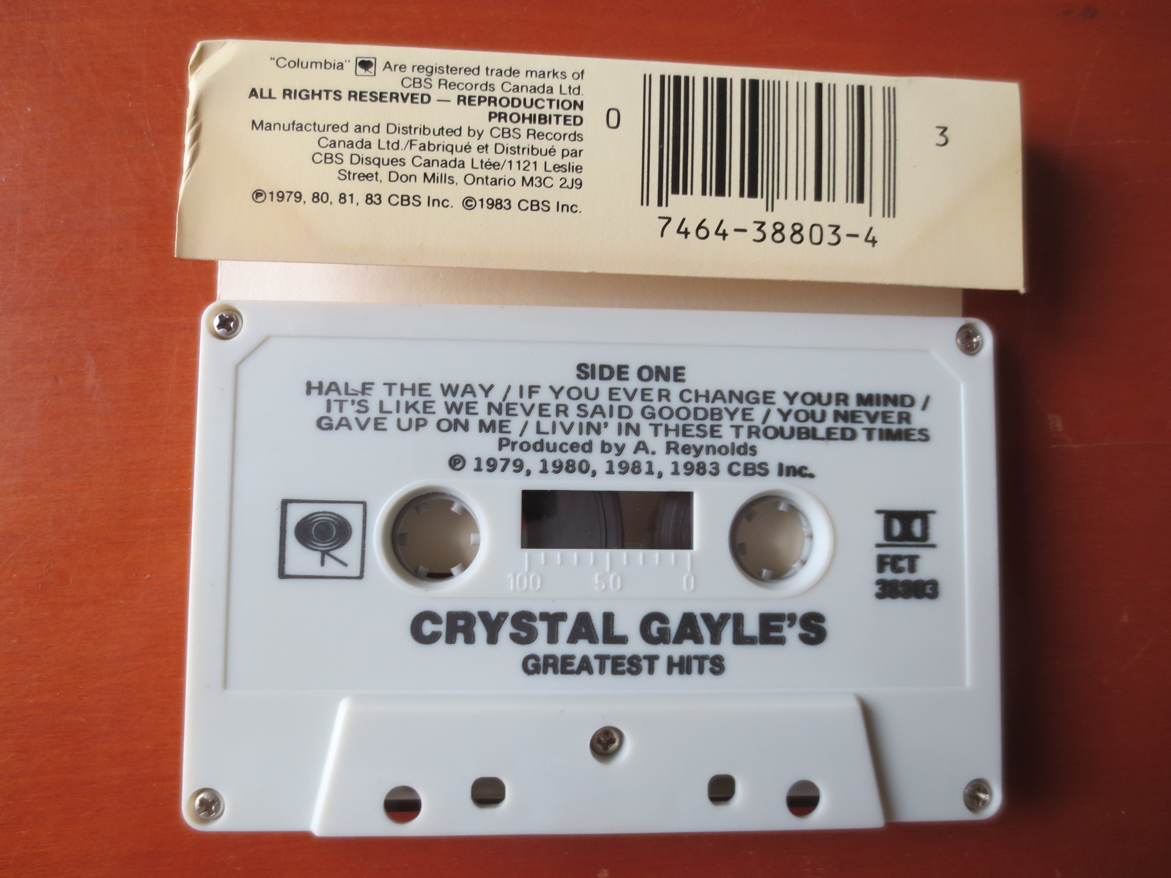 Crystal Gayle – Greatest Hits (1983) Cassette