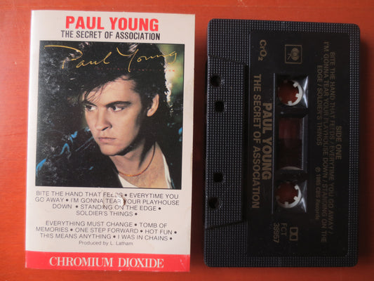 PAUL YOUNG, The SECRETS of Association, Paul Young Tape, Paul Young Album, Tape Cassette, Rock Cassette, Cassette Music
