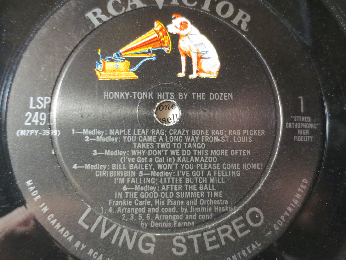 FRANKIE CARLE, HONKY Tonk Hits by the Dozen, Ragtime Records, Vintage Vinyl, Vinyl Records, Vinyl, Records, 1962 Records