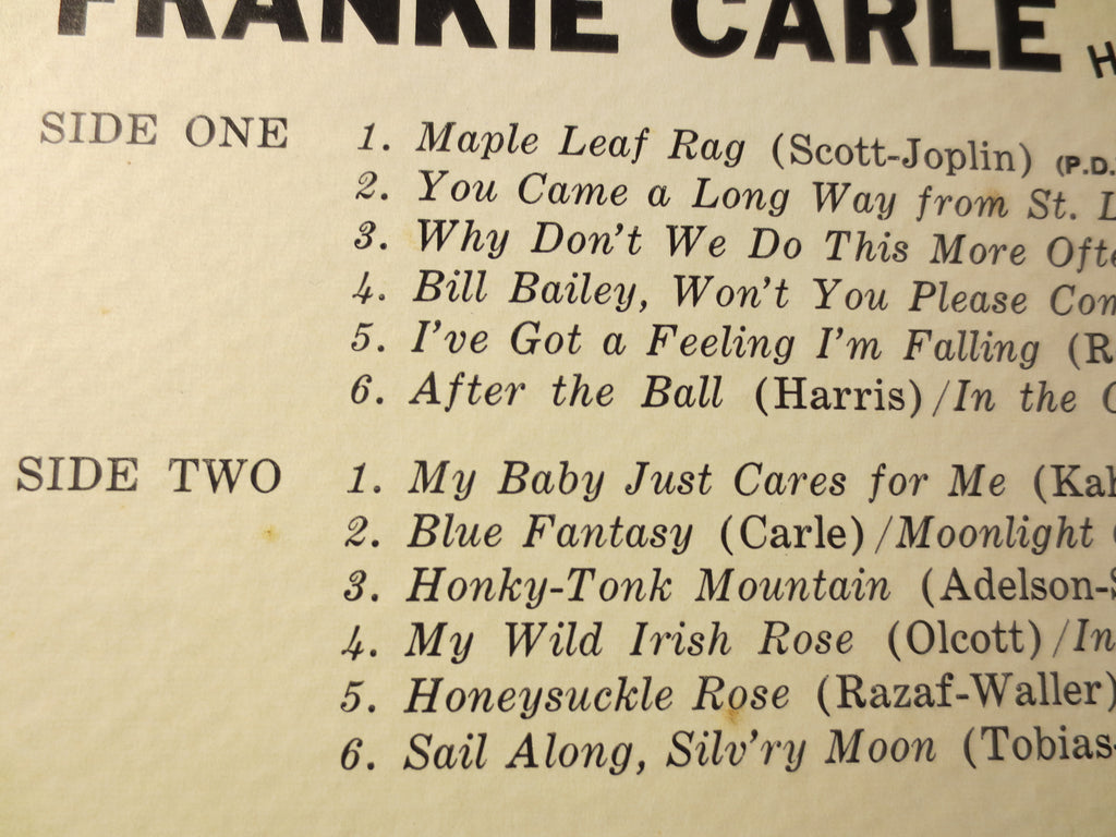 Frankie Carle – Honky Tonk Hits by the Dozen (1962) Vinyl LP