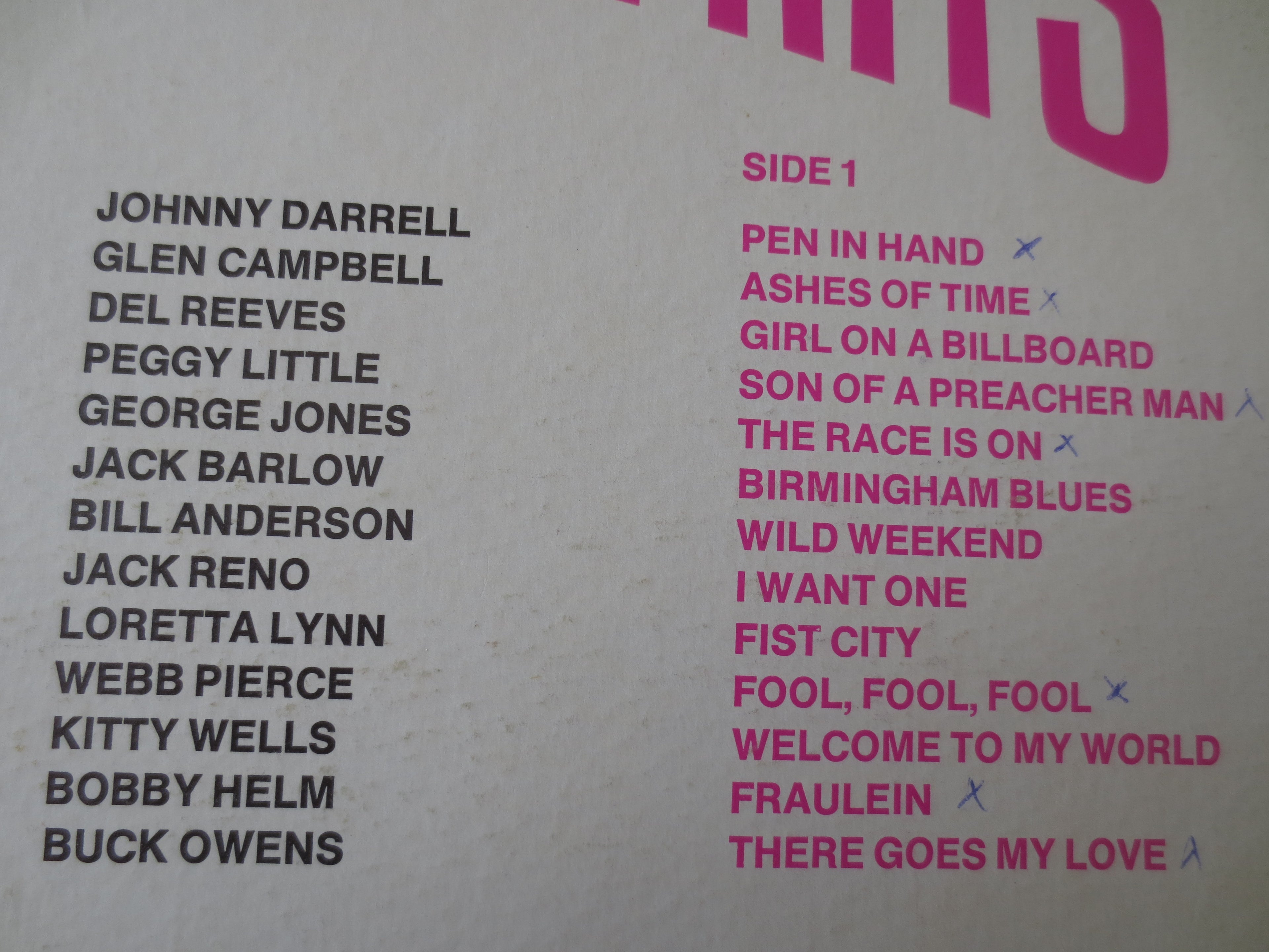 Country Music Album (1964) Vinyl LP