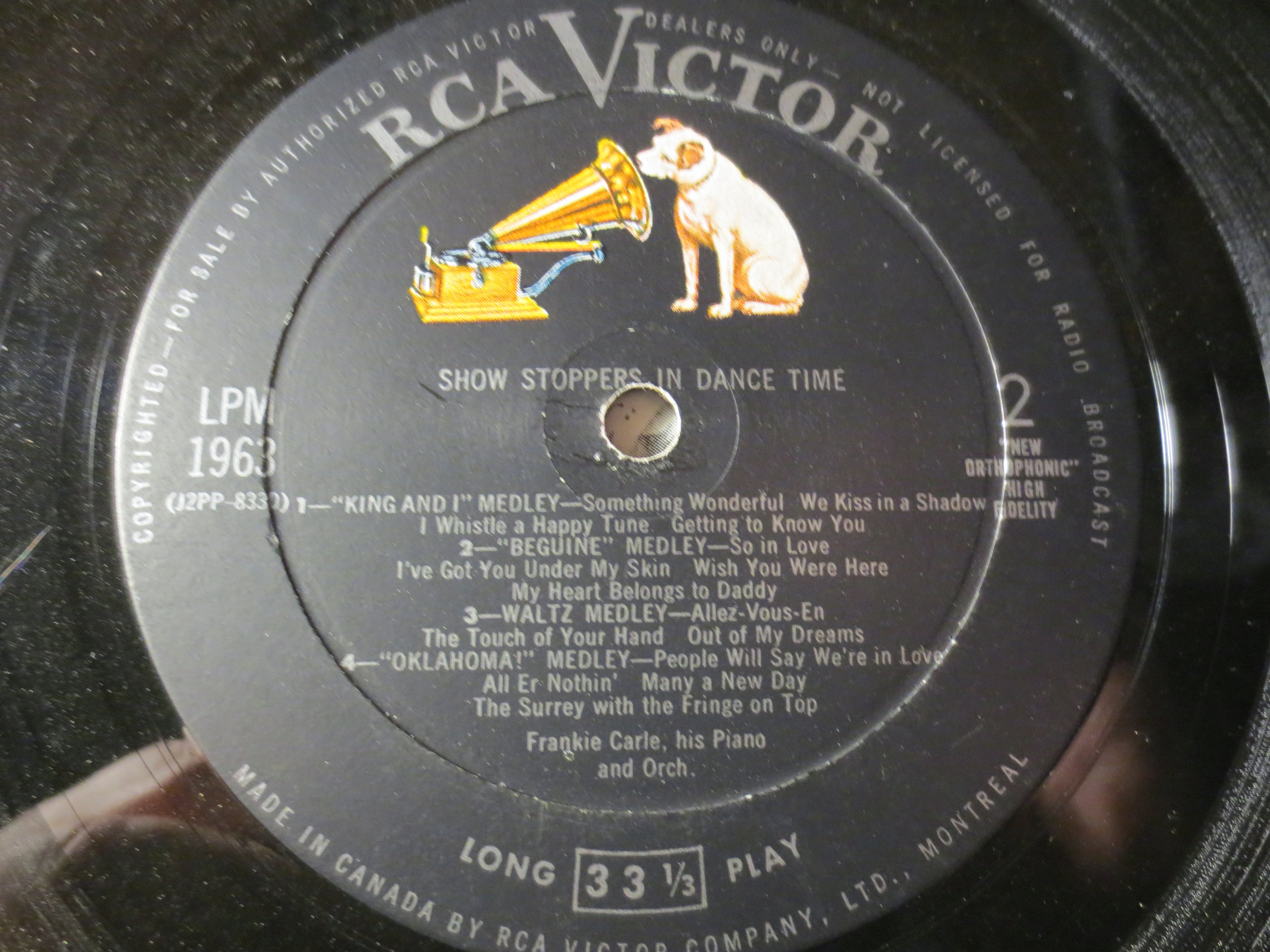 Frankie Carle – Show Stoppers in Dance Time (1958) Vinyl LP