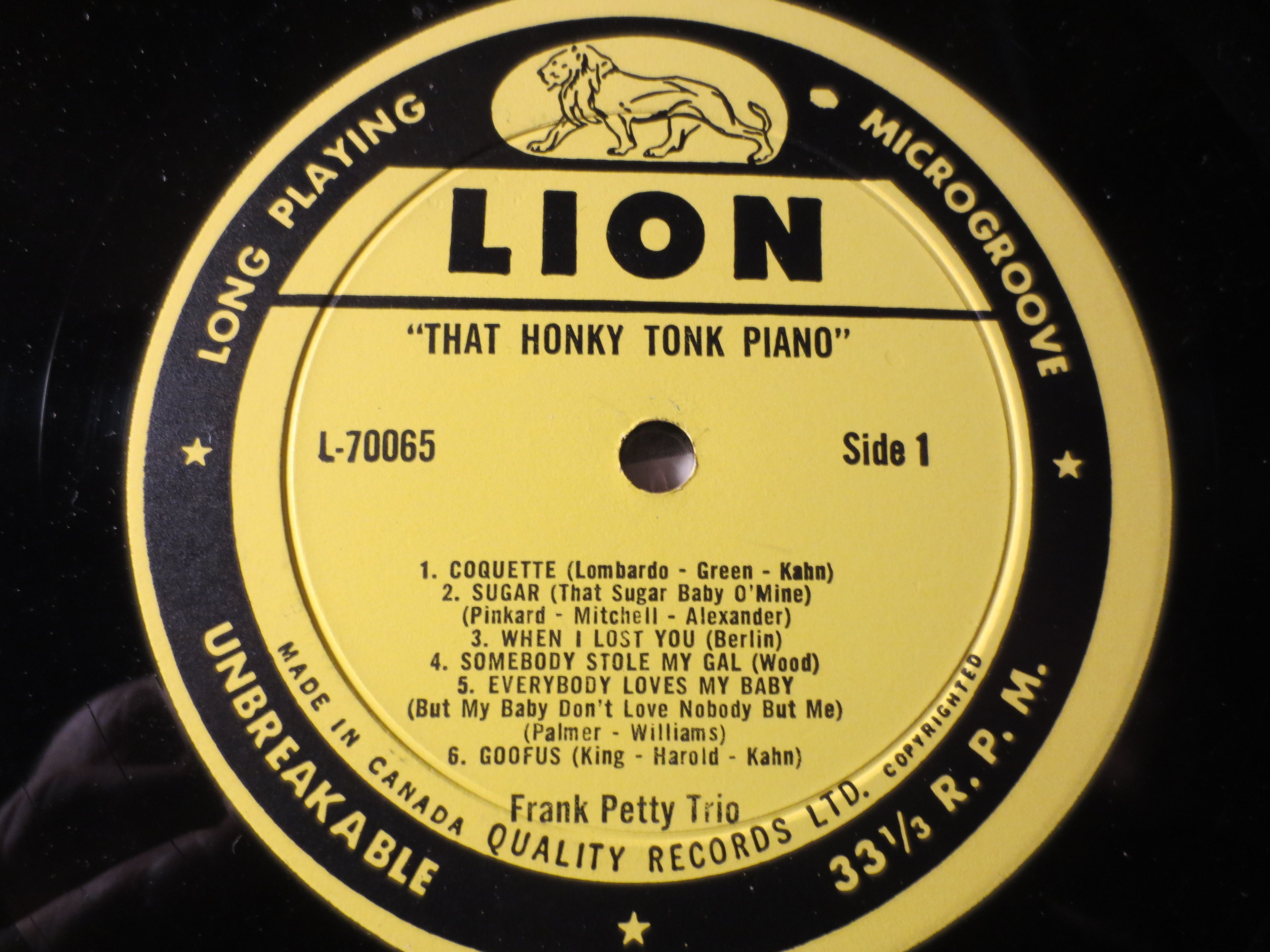 Frank Petty – That Honky Tonk Piano (Vinyl LP)